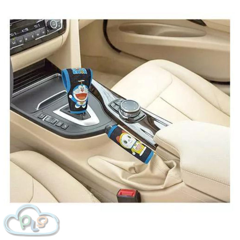 現貨 台灣製 車用波棍頭+煞車握捍護套組 深藍色 多啦A夢 #30028