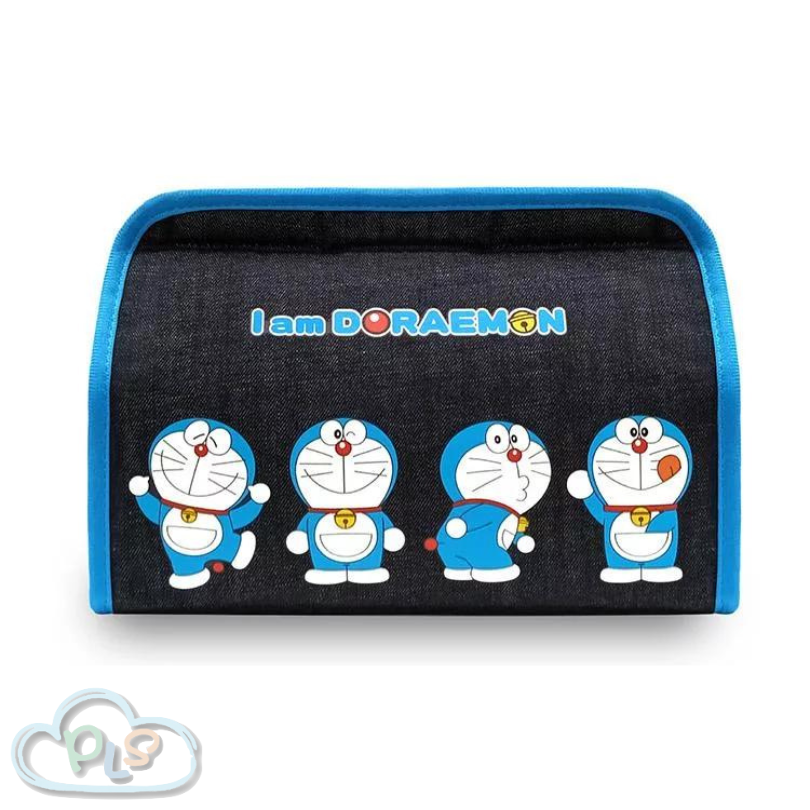 現貨 台灣製 車用2 Way紙巾盒套 深藍色 多啦A夢 #30030