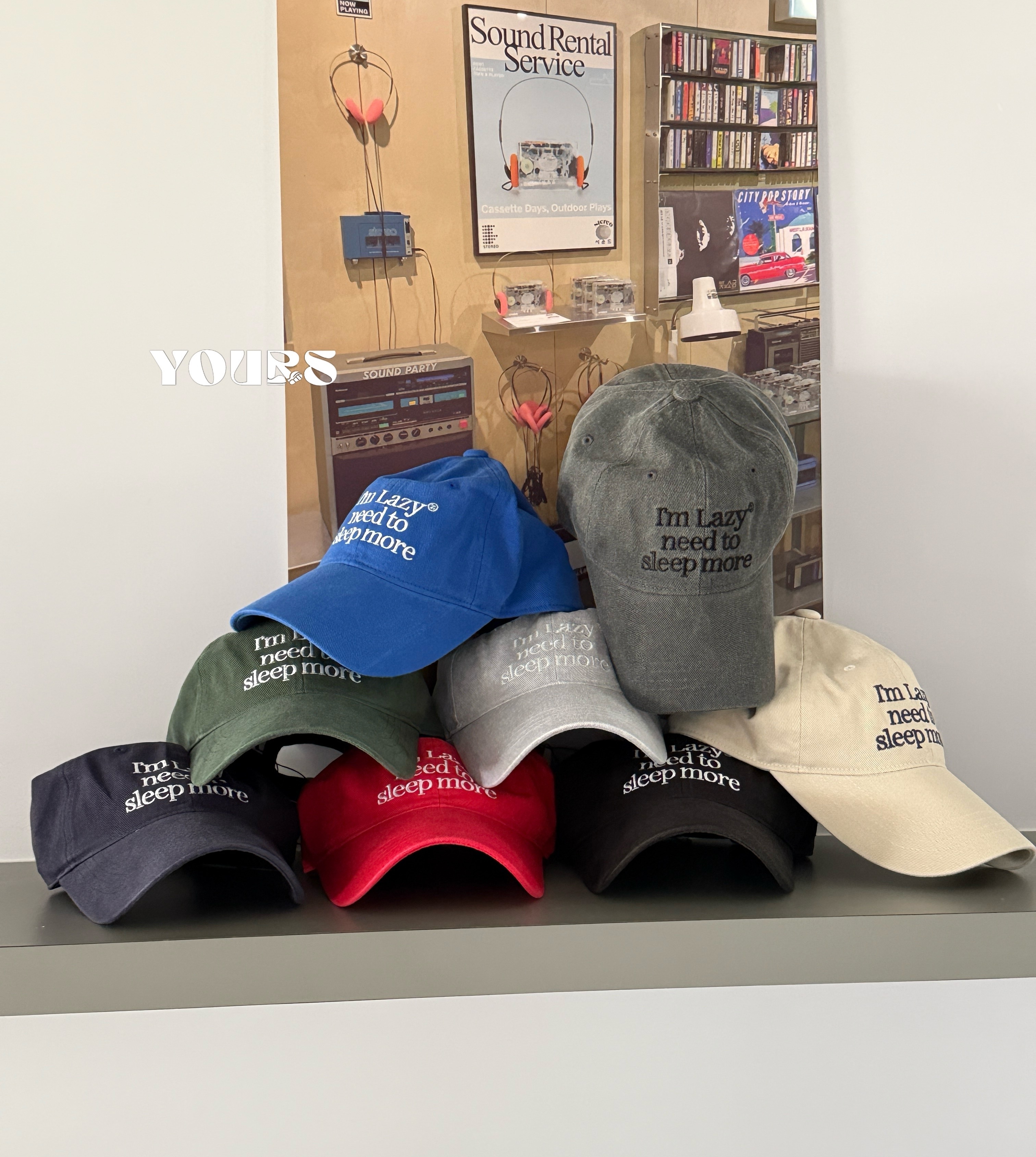 Lazyz 刺繡英文棒球帽（8colors）