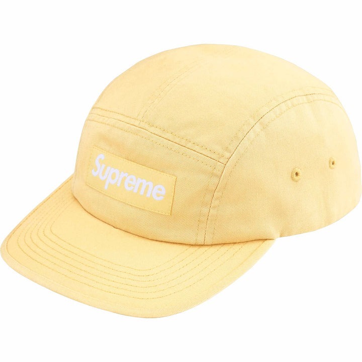 現貨┃Supreme 25SS Washed Chino Twill Camp Cap 水洗五分割帽皮革