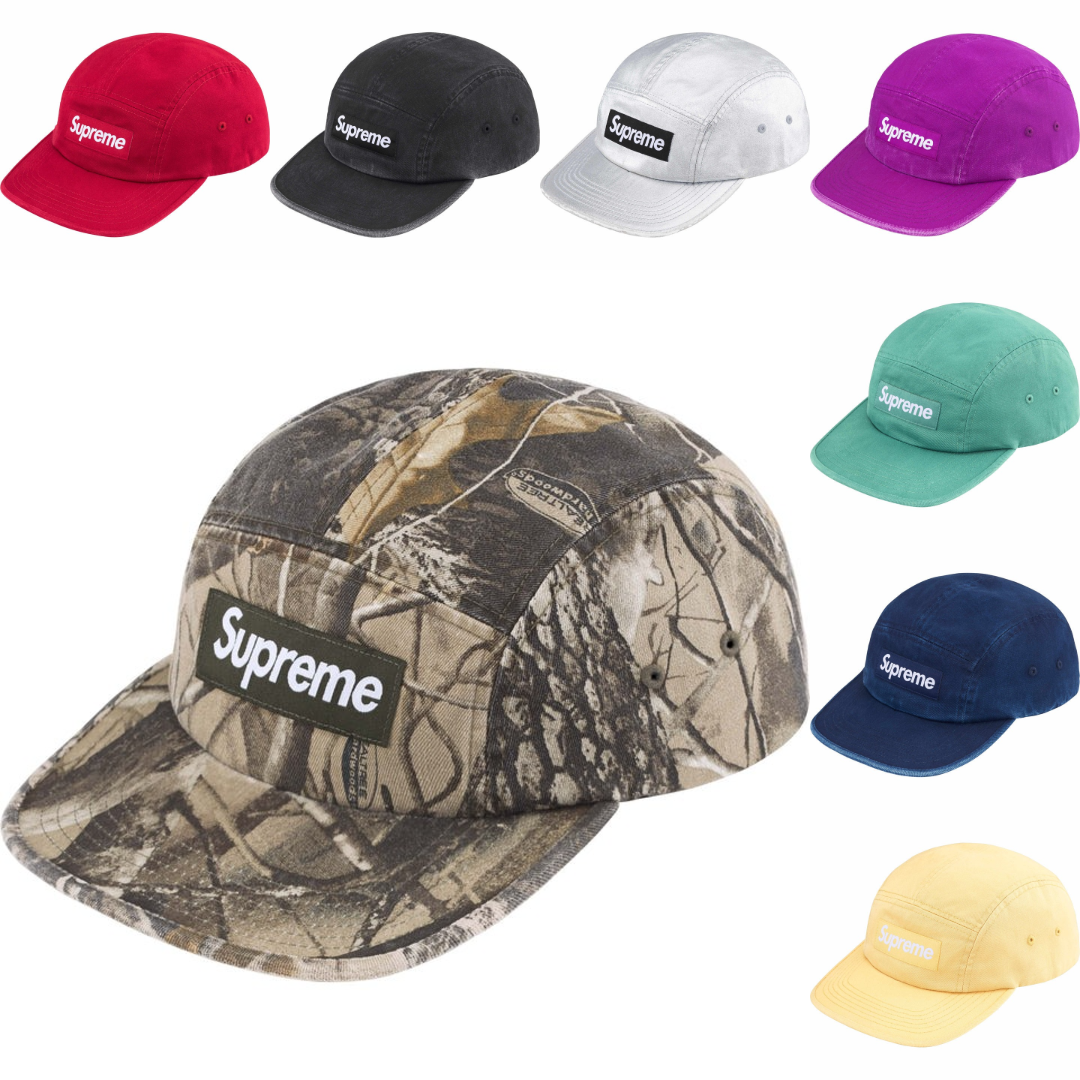 現貨┃Supreme 25SS Washed Chino Twill Camp Cap 水洗五分割帽皮革