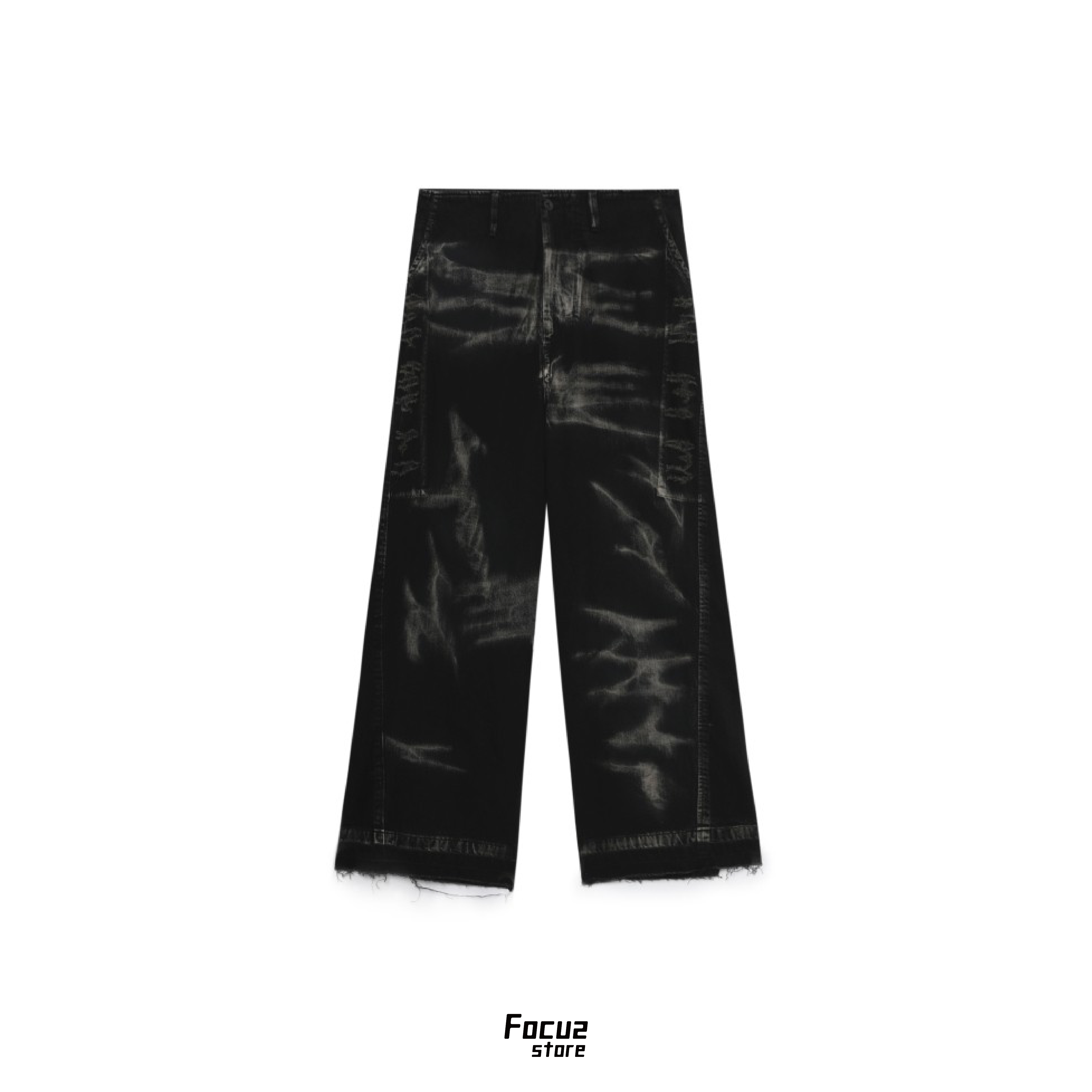 【Focus Store】預購 _JULIUS Bleached Wide Denim Pants "Black" 黑色