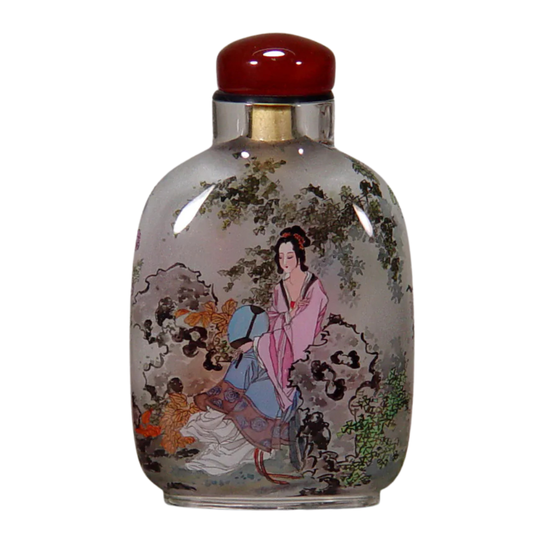 仕女圖鼻煙壺 古韻仕女展現柔美風姿與文化雅韻