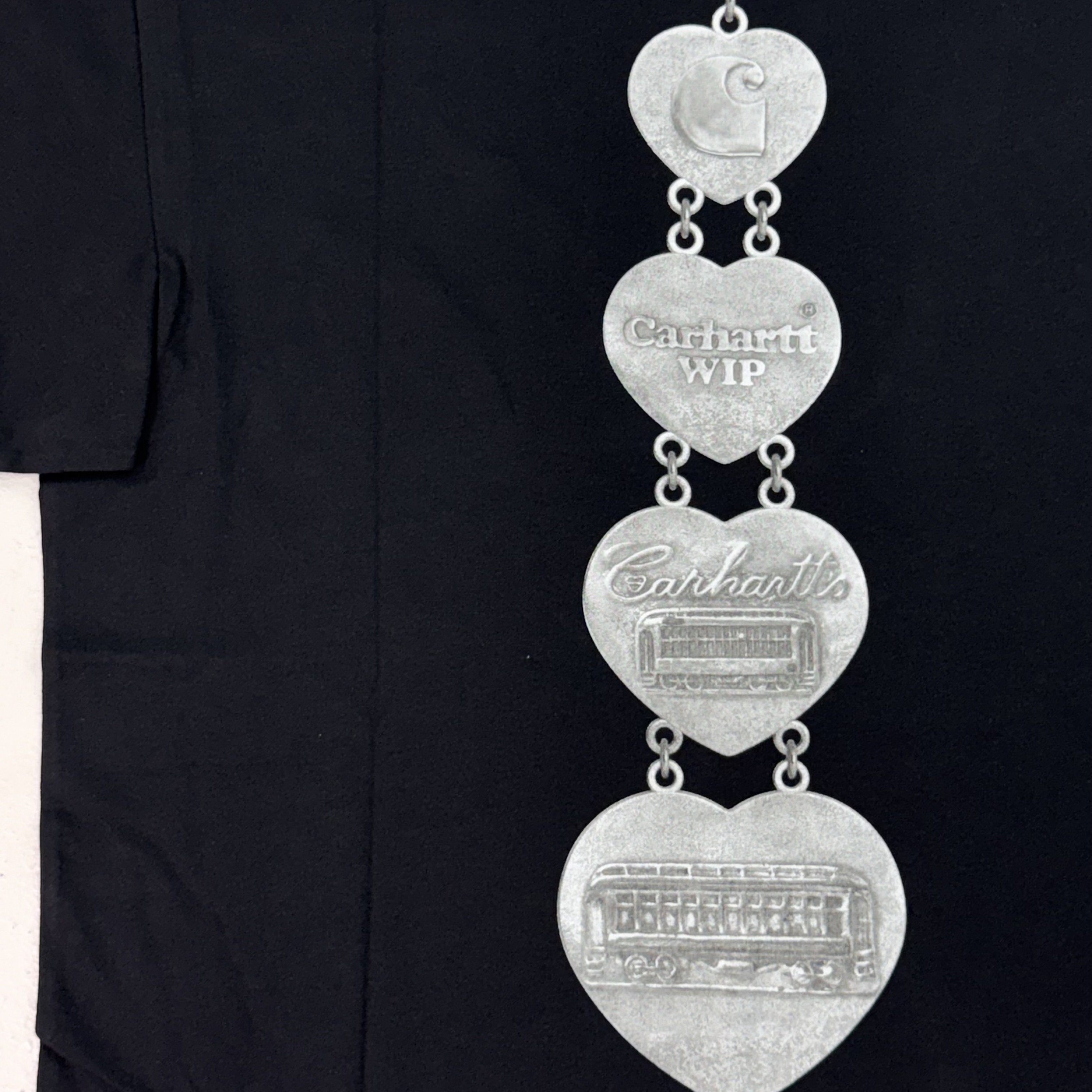 Carhartt Wip 愛心鎖鏈短袖 黑/白【I034663_89_XX/02XX】