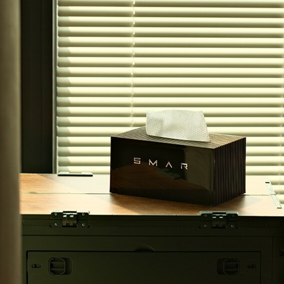 《5821》極簡北歐風豎紋紙巾盒