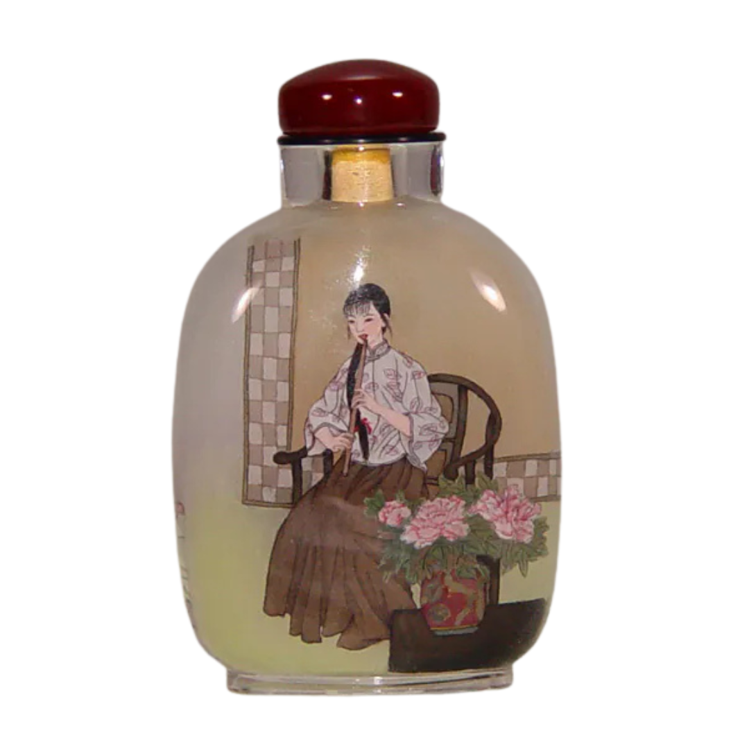 仕女圖鼻煙壺 雅緻仕女展現端莊氣韻與柔美風情