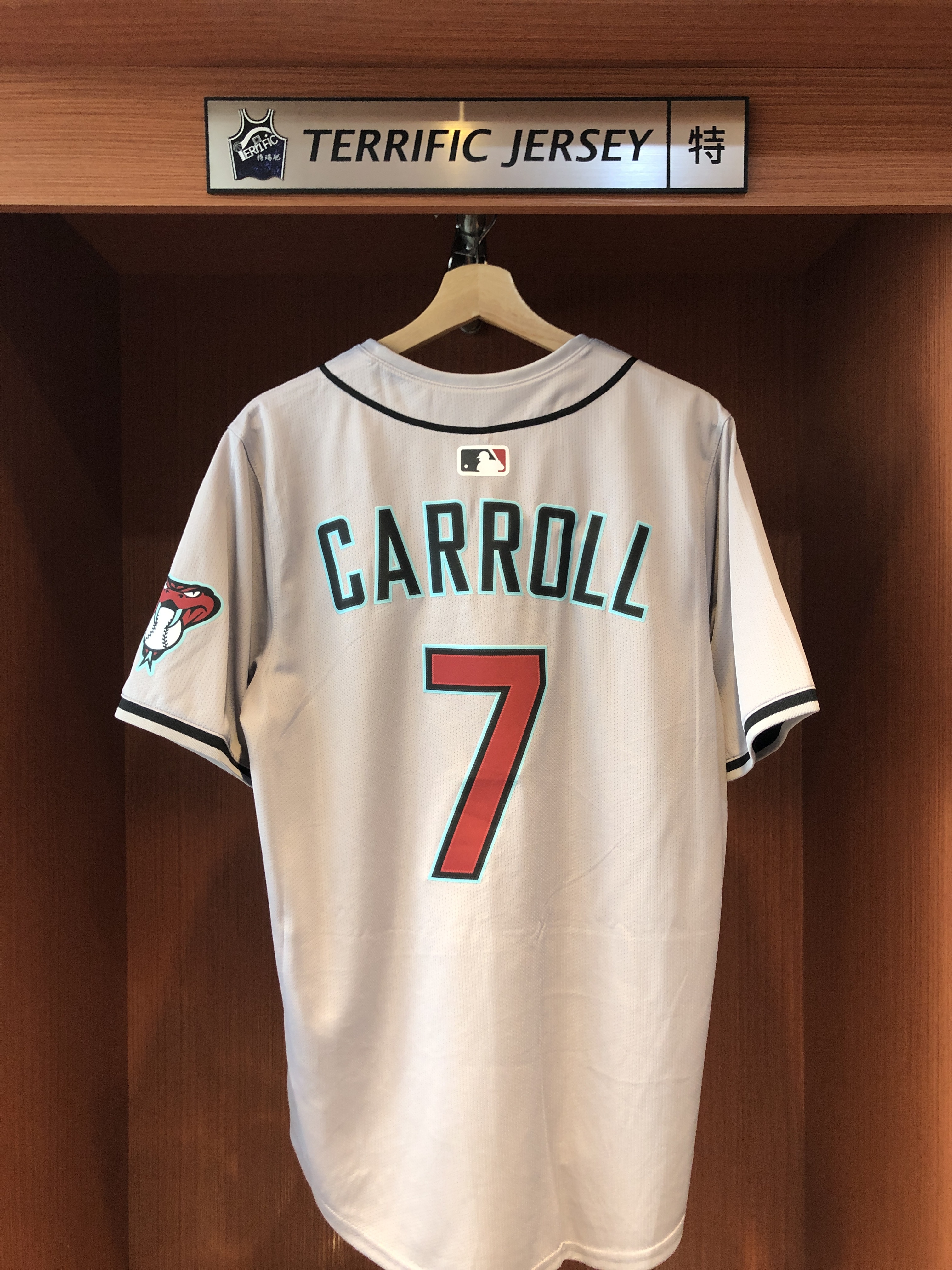 MLB球衣 Corbin Carroll 亞利桑那響尾蛇灰 Nike Limited Player Name Jersey 球迷版 熱轉印 全新