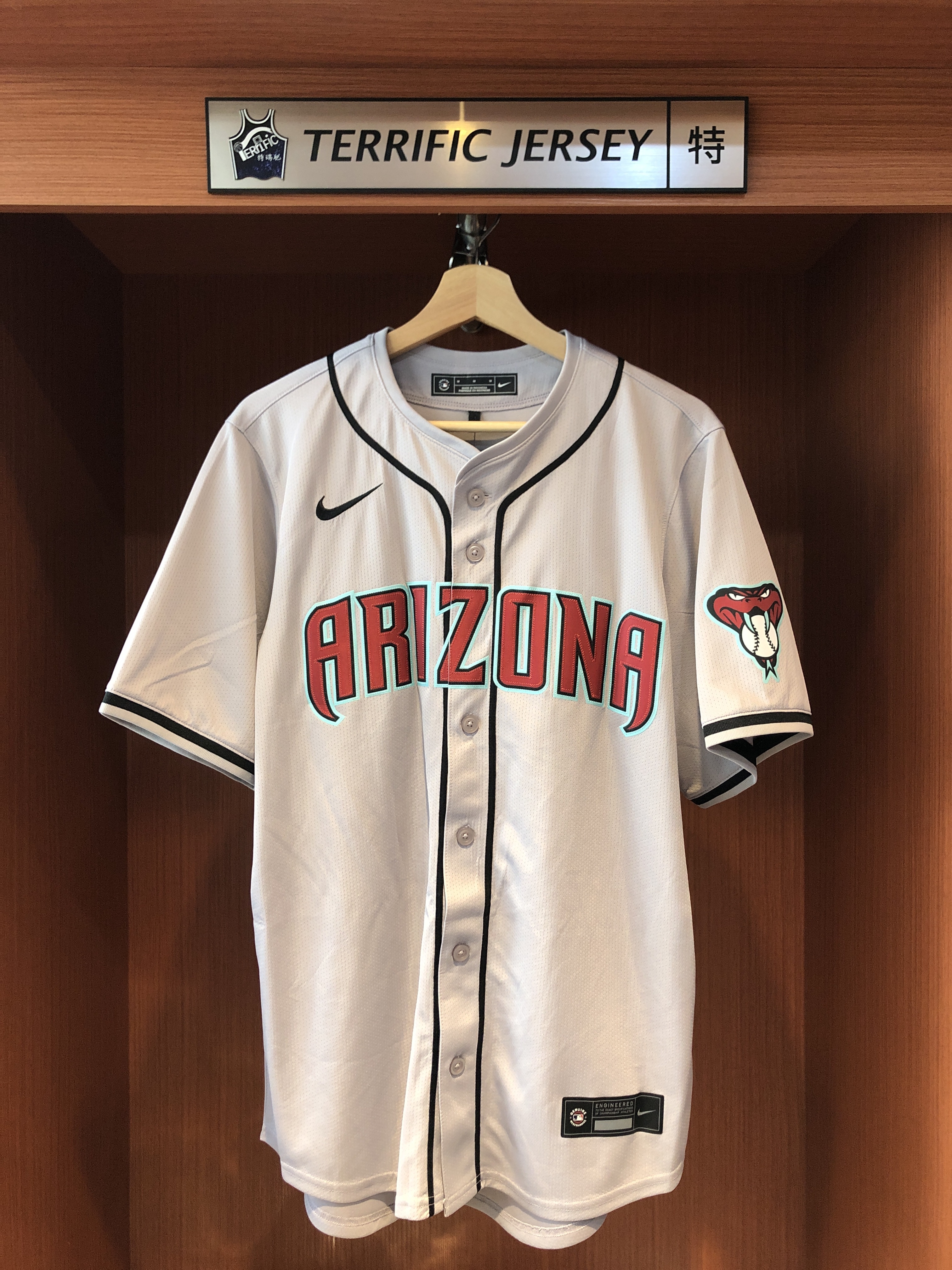 MLB球衣 Corbin Carroll 亞利桑那響尾蛇灰 Nike Limited Player Name Jersey 球迷版 熱轉印 全新