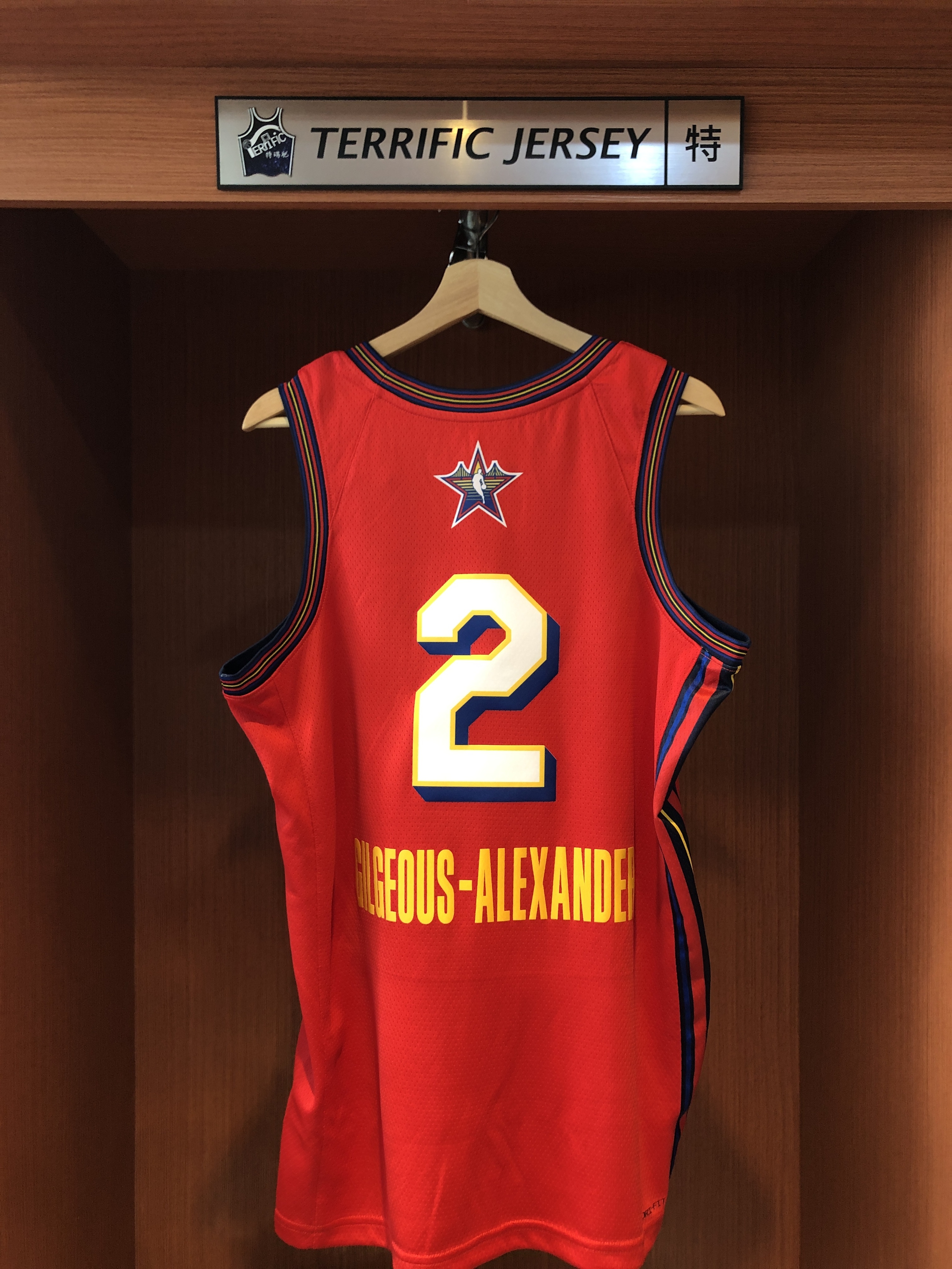 NBA球衣 Shai Gilgeous-Alexander 24-25 明星賽紅 ASG Jordan Swingman 球迷版 熱轉印 含贊助商標 全新