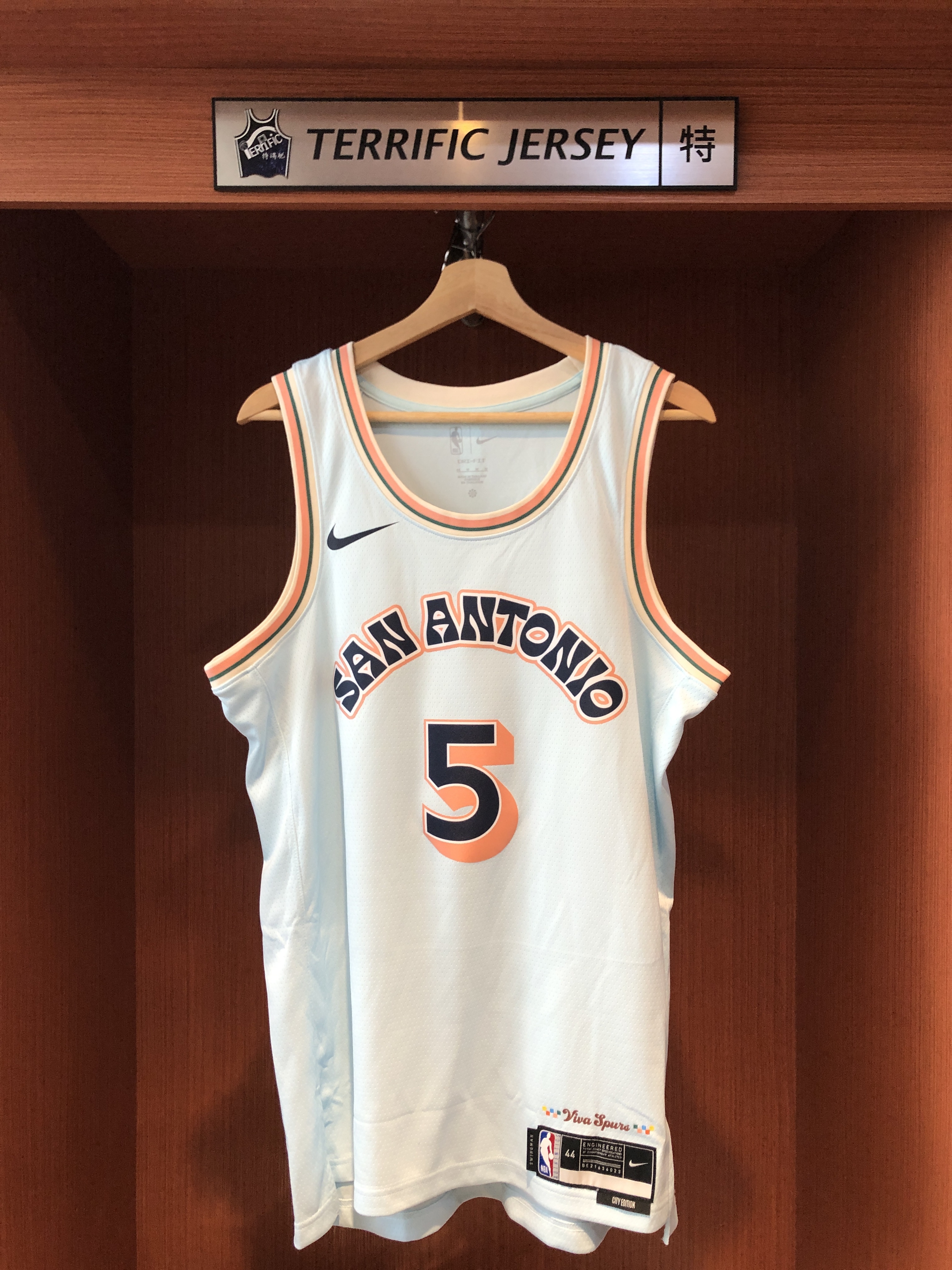 NBA球衣 Stephon Castle 聖安東尼奧馬刺城市 City Nike Swingman 球迷版 熱轉印 全新