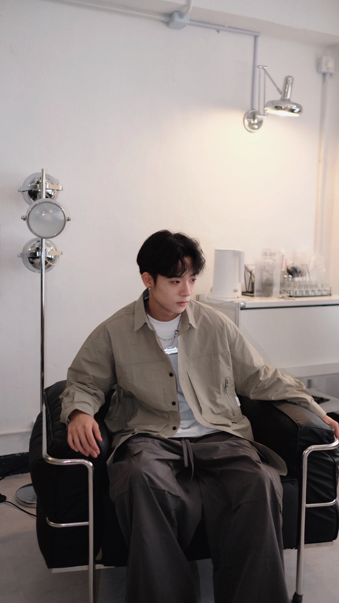 LS0010 2大直zip袋恤衫