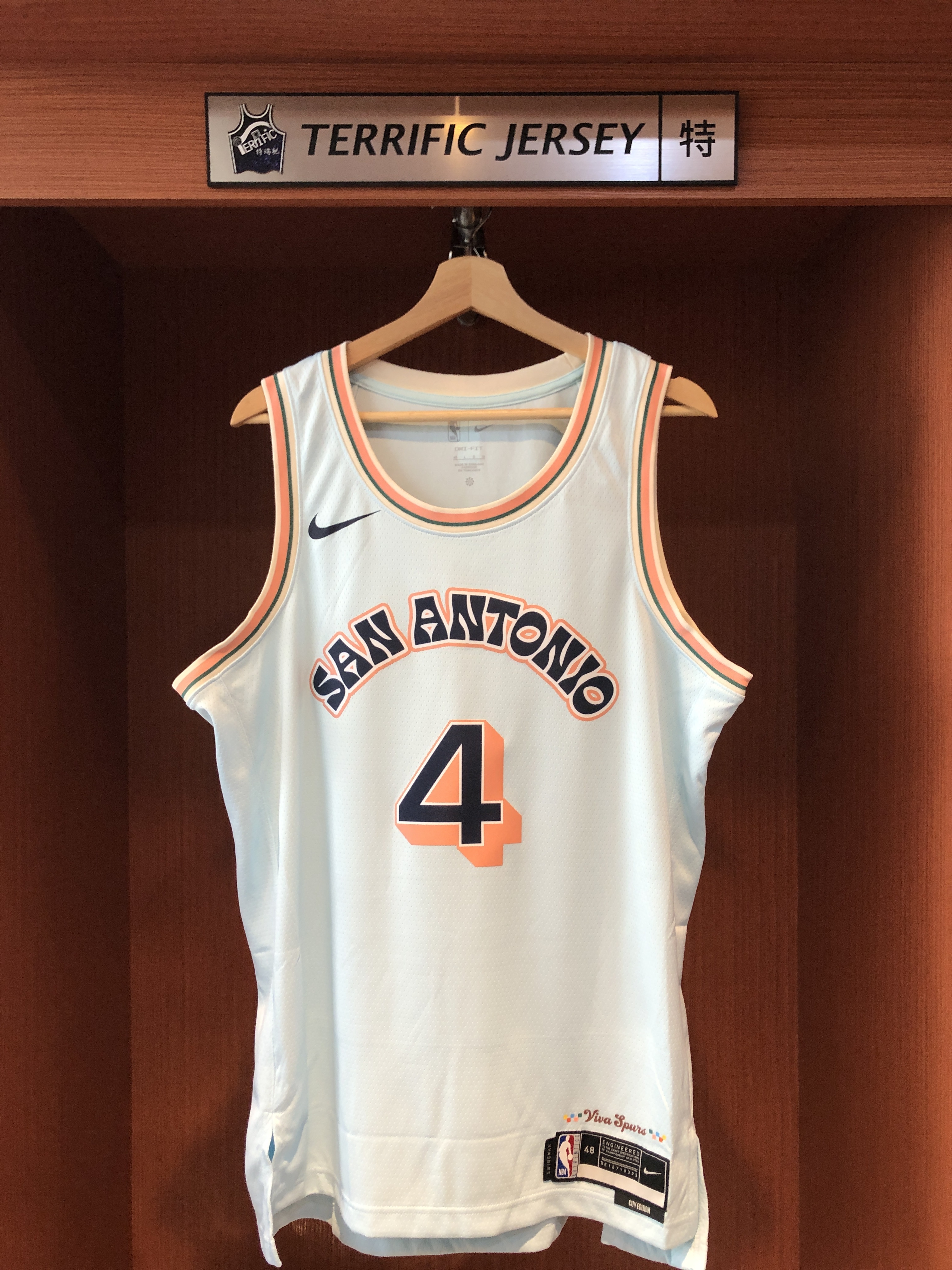 NBA球衣 De'Aaron Fox 聖安東尼奧馬刺城市 City Nike Swingman 球迷版 熱轉印 全新