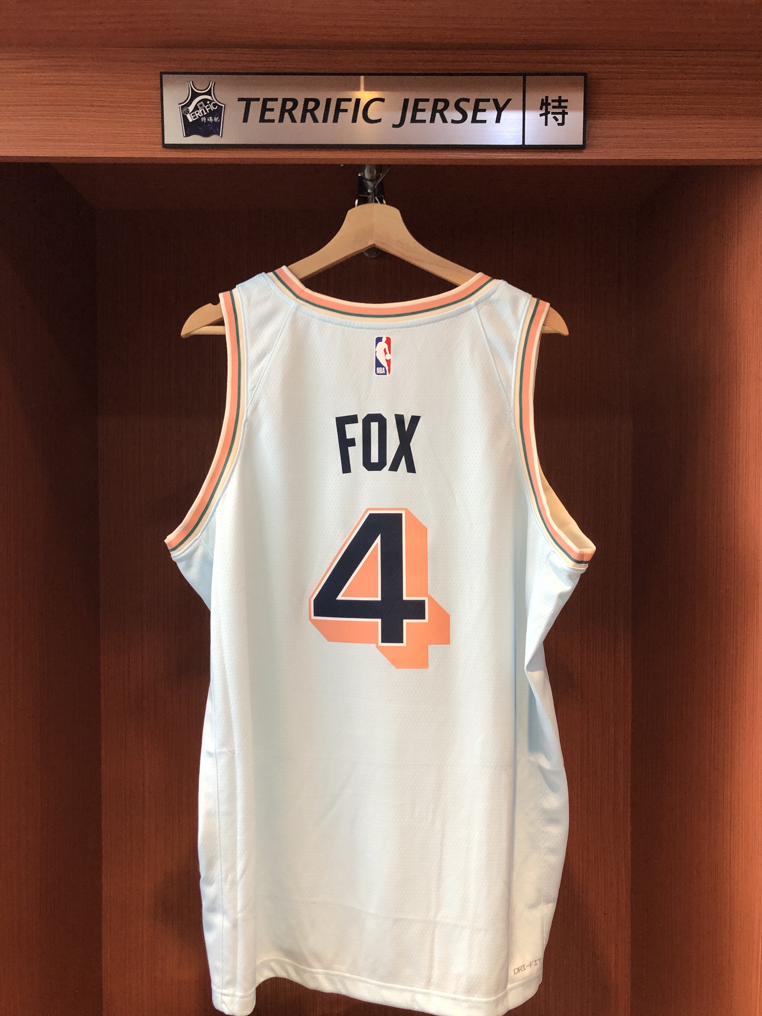 NBA球衣 De'Aaron Fox 聖安東尼奧馬刺城市 City Nike Swingman 球迷版 熱轉印 全新