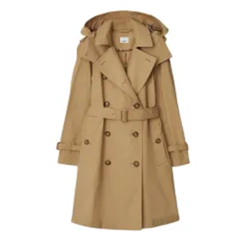 1BR0329-044 (Defect) BURBERRY Amberford Belted Trench Coat Beige #80922611 (C-EU-E)
