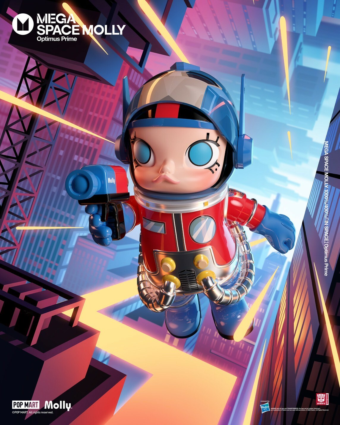 <官方正版授權>POPMART MEGA SPACE MOLLY 柯博文/擎天柱 400%/1000％ 泡泡瑪特 變形金剛