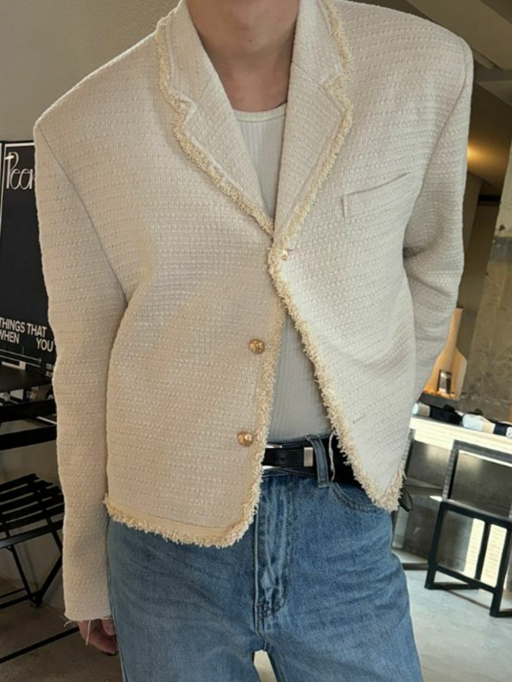 暗紋西裝褸 D.B.Y.M-053JK