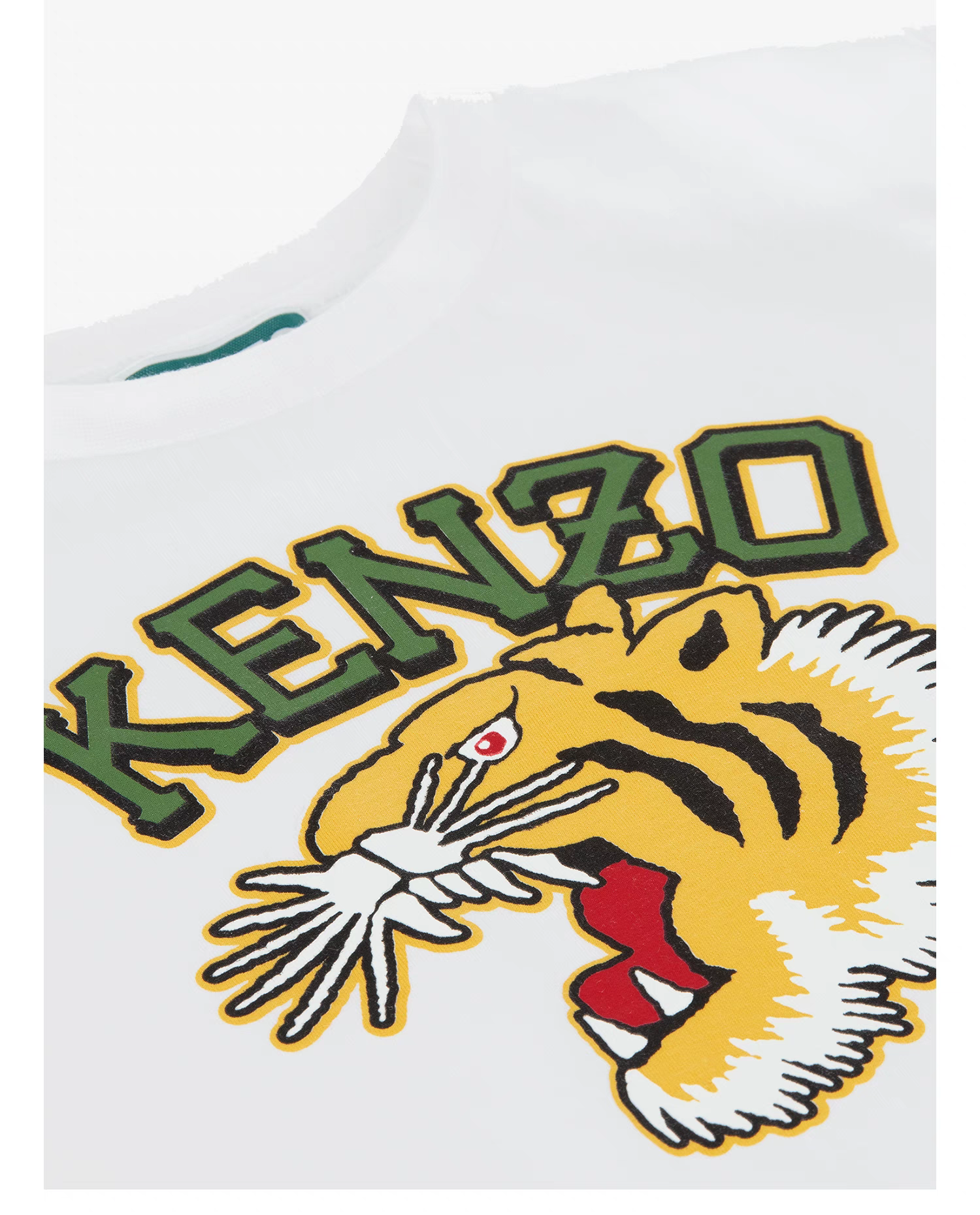 KENZO Kids 白色 側面虎頭 Tee