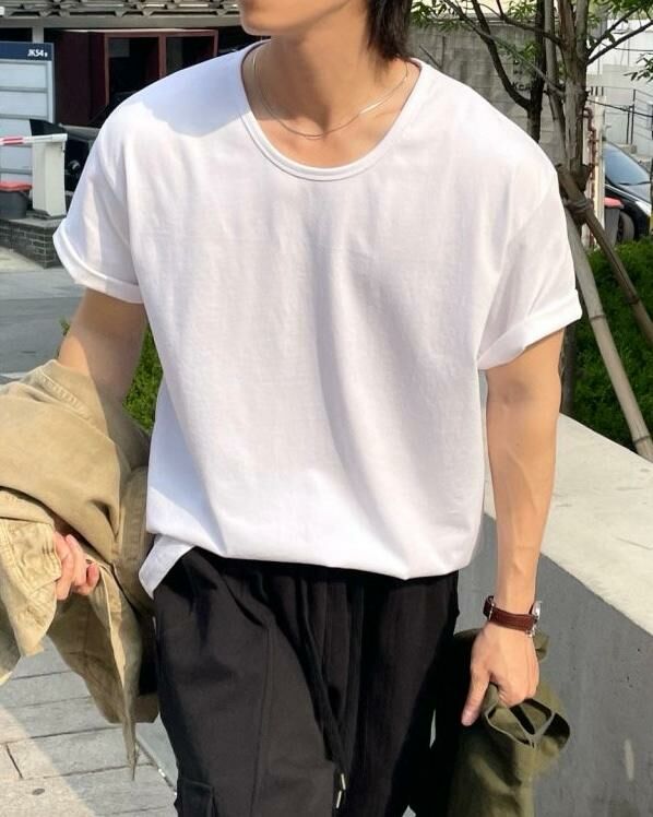 淨色圓領短袖Tee Veil-026T