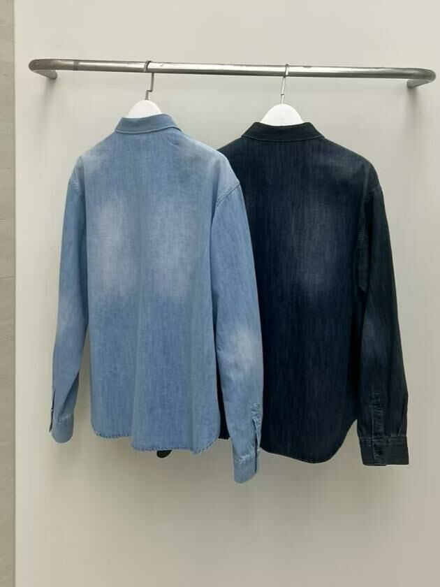 洗水牛仔長袖恤衫 PULSE-136S