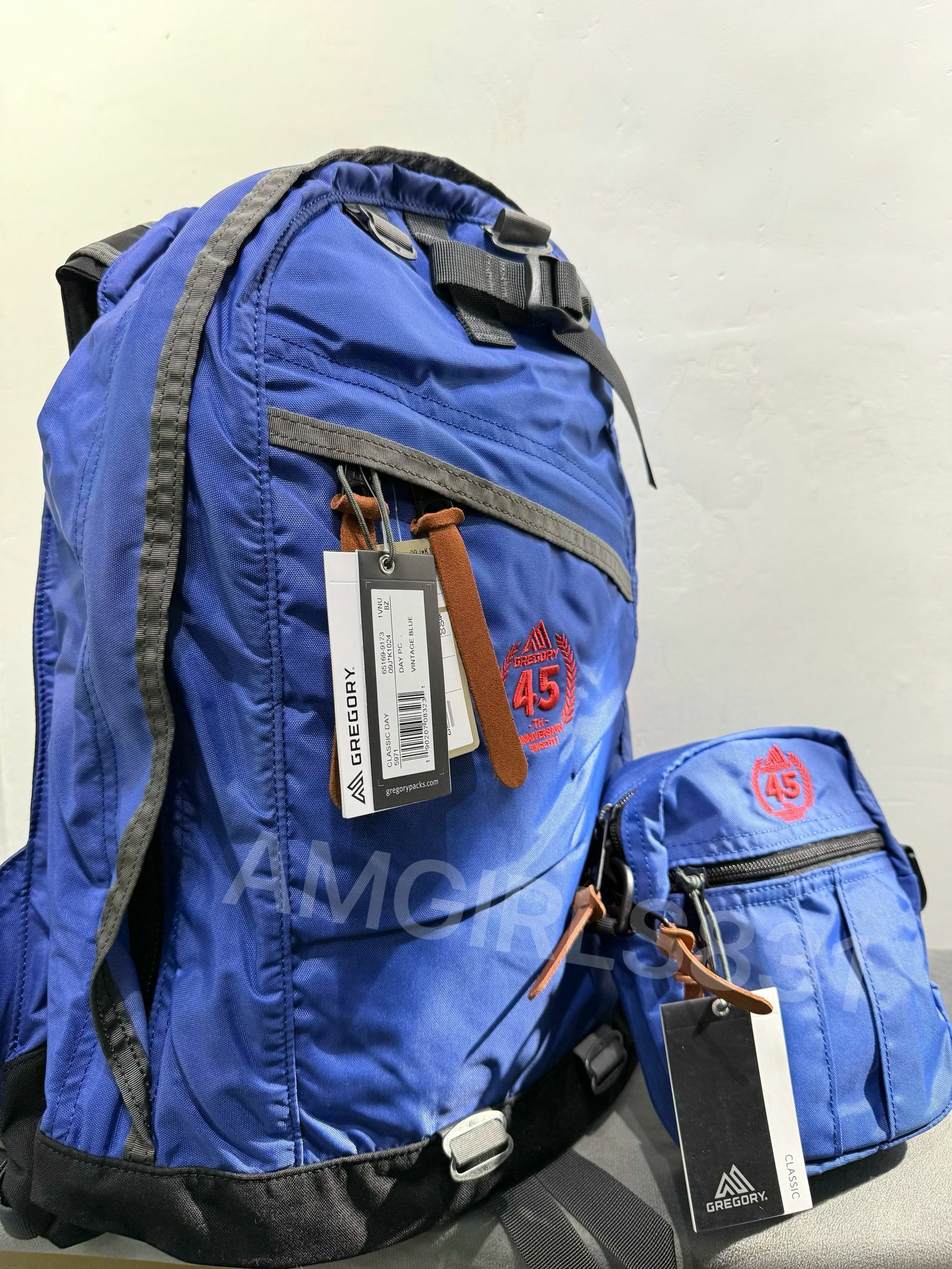 Gregory day pack vintage blue + Gregory quick pocket M vintage blue