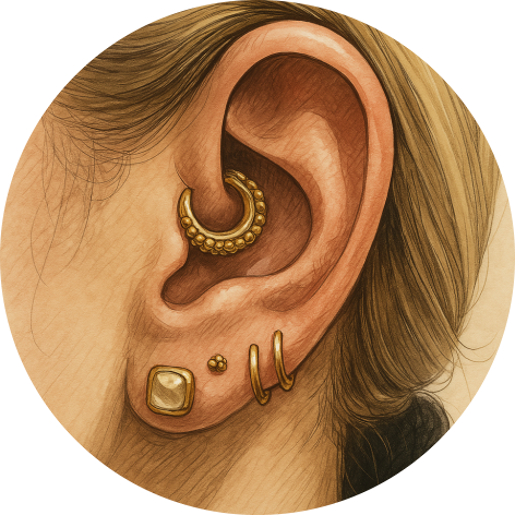 耳輪腳洞 Daith
