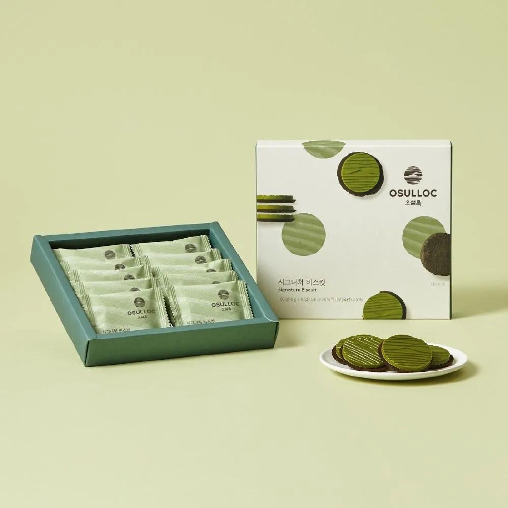OSULLOC - 綠茶醬朱古力曲奇