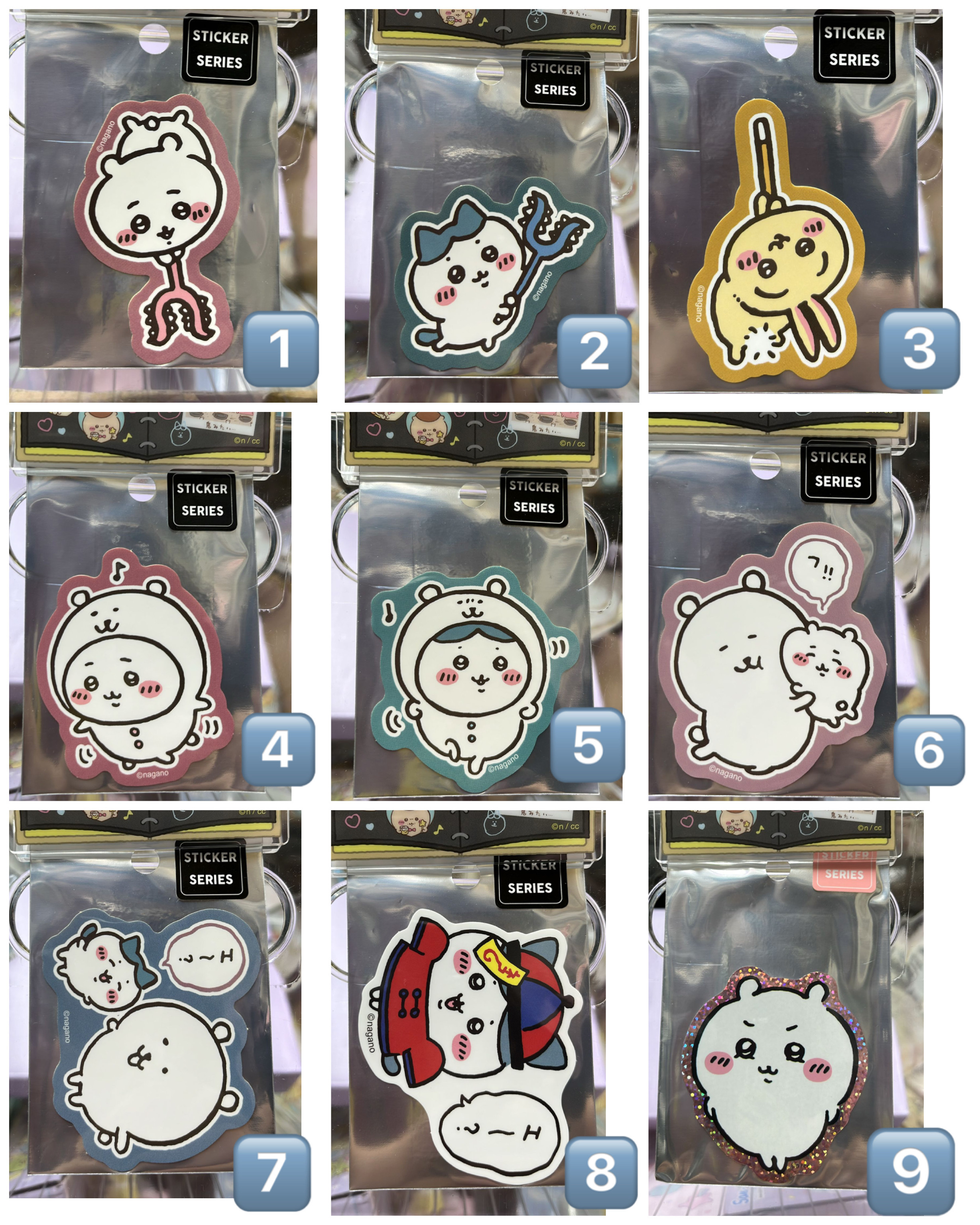 現貨-Chiikawa 小八 Usagi 兔兔 風獅 栗子 飛鼠 師傅 日本正版 手機貼紙 (4)-