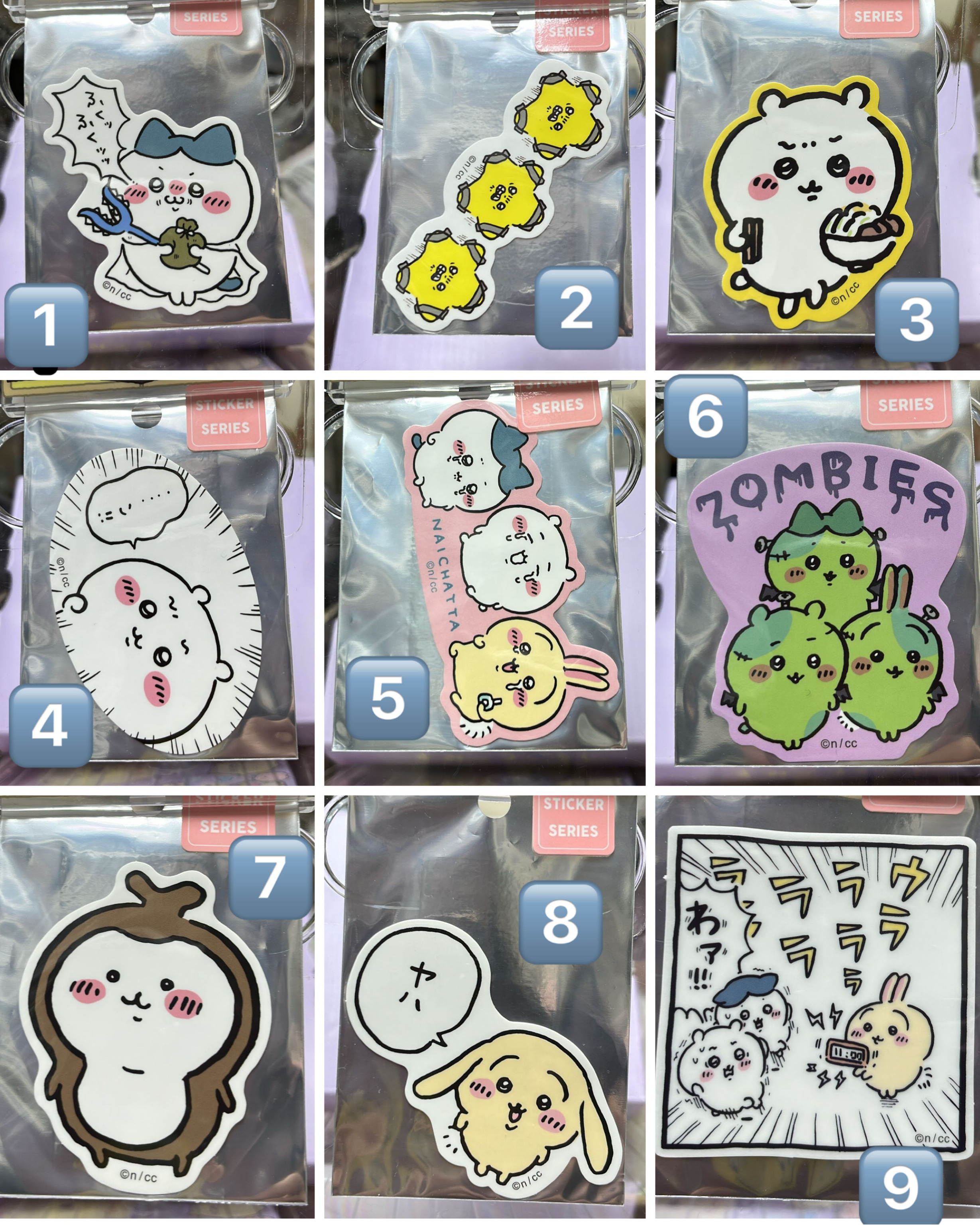 現貨-Chiikawa 小八 Usagi 兔兔 風獅 栗子 飛鼠 師傅 日本正版 手機貼紙 (6)-