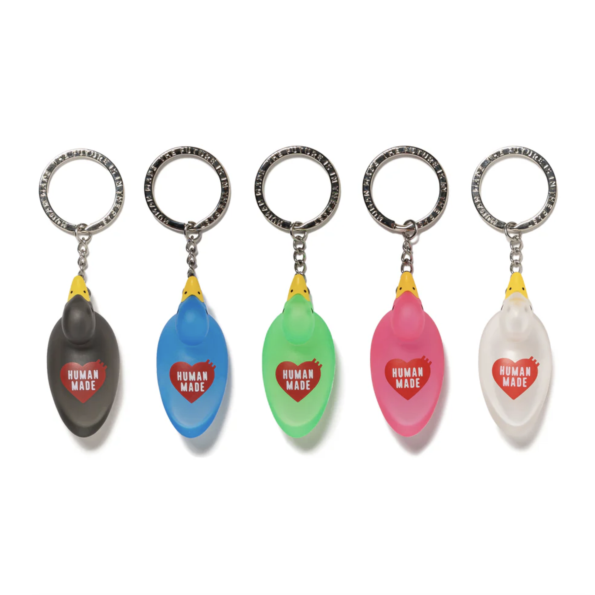 -(C016)-HUMAN MADE DUCK PVC KEY CHAIN 小鴨 鑰匙圈 黑色/藍色/綠色/粉色/白色-HM29GD119