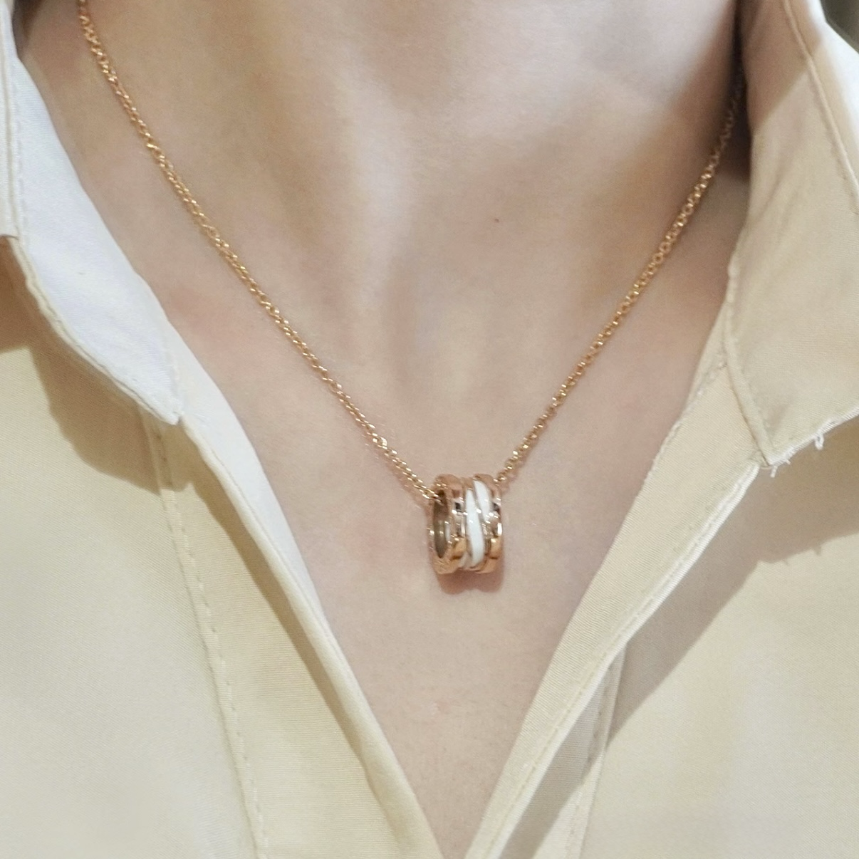 18k”Bzero1鏤空陶瓷小蠻腰”高奢定製項鍊系列