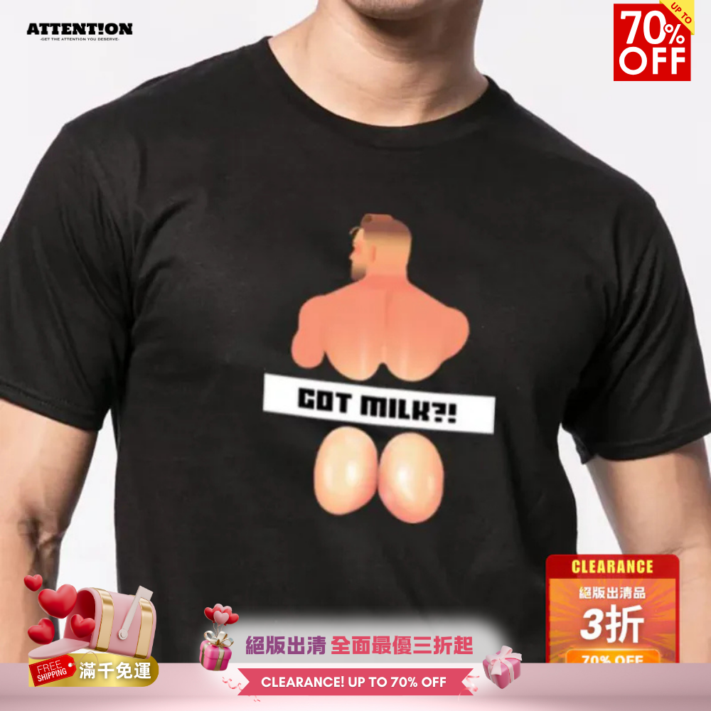 【蜜桃奶臀-黑色】我的美尻系列T-shirt