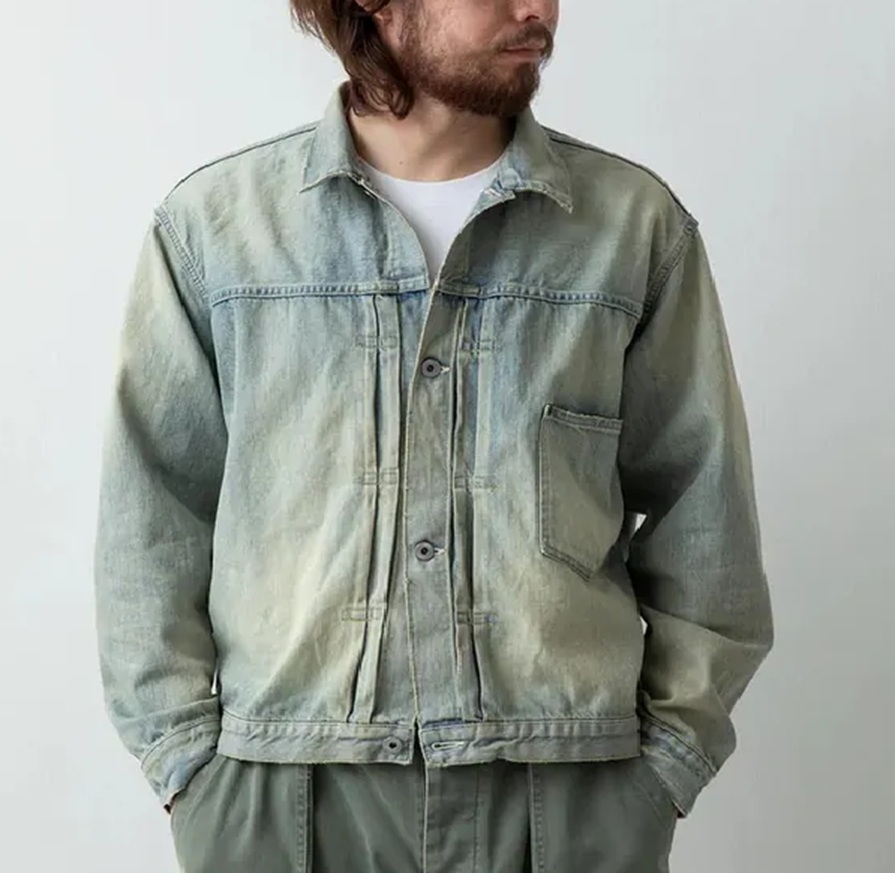 LAST PCS RE-STOCK: A.PRESSE 2025 S/S 1ST TYPE DENIM JACKET (25SAP-01-25H) - PRE ORDER ITEM (預訂中)