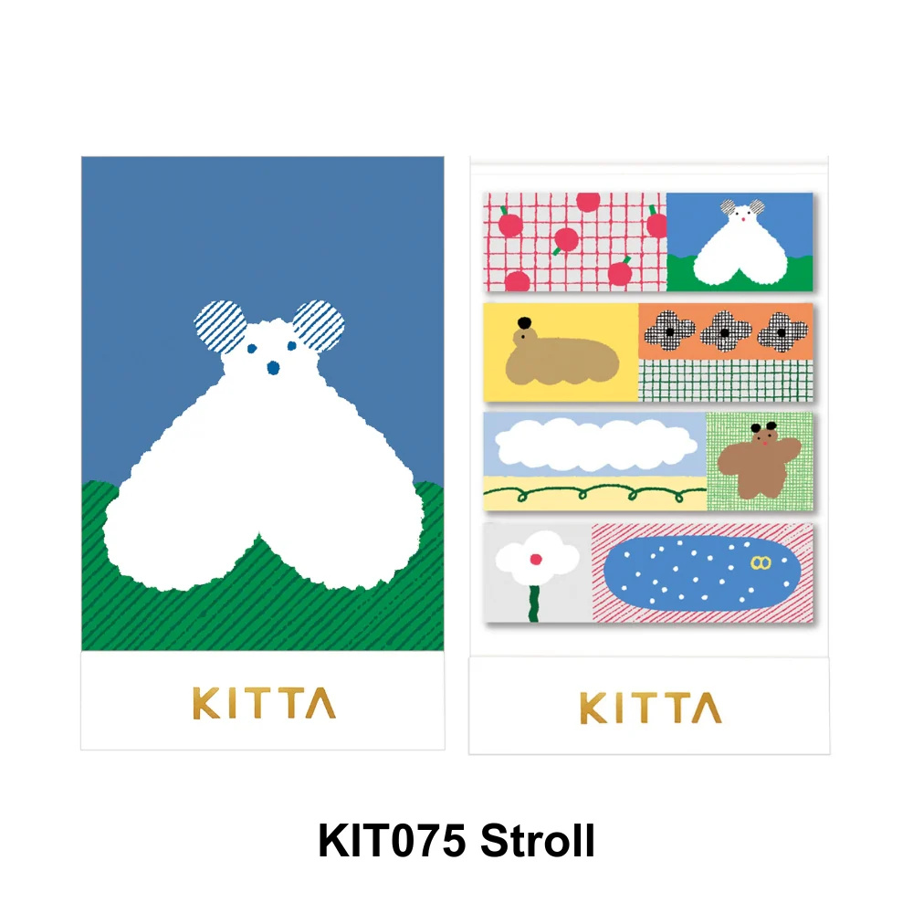 KITTA 和紙膠帶 漫步 隨身攜帶和紙膠帶｜KING JIM 日本