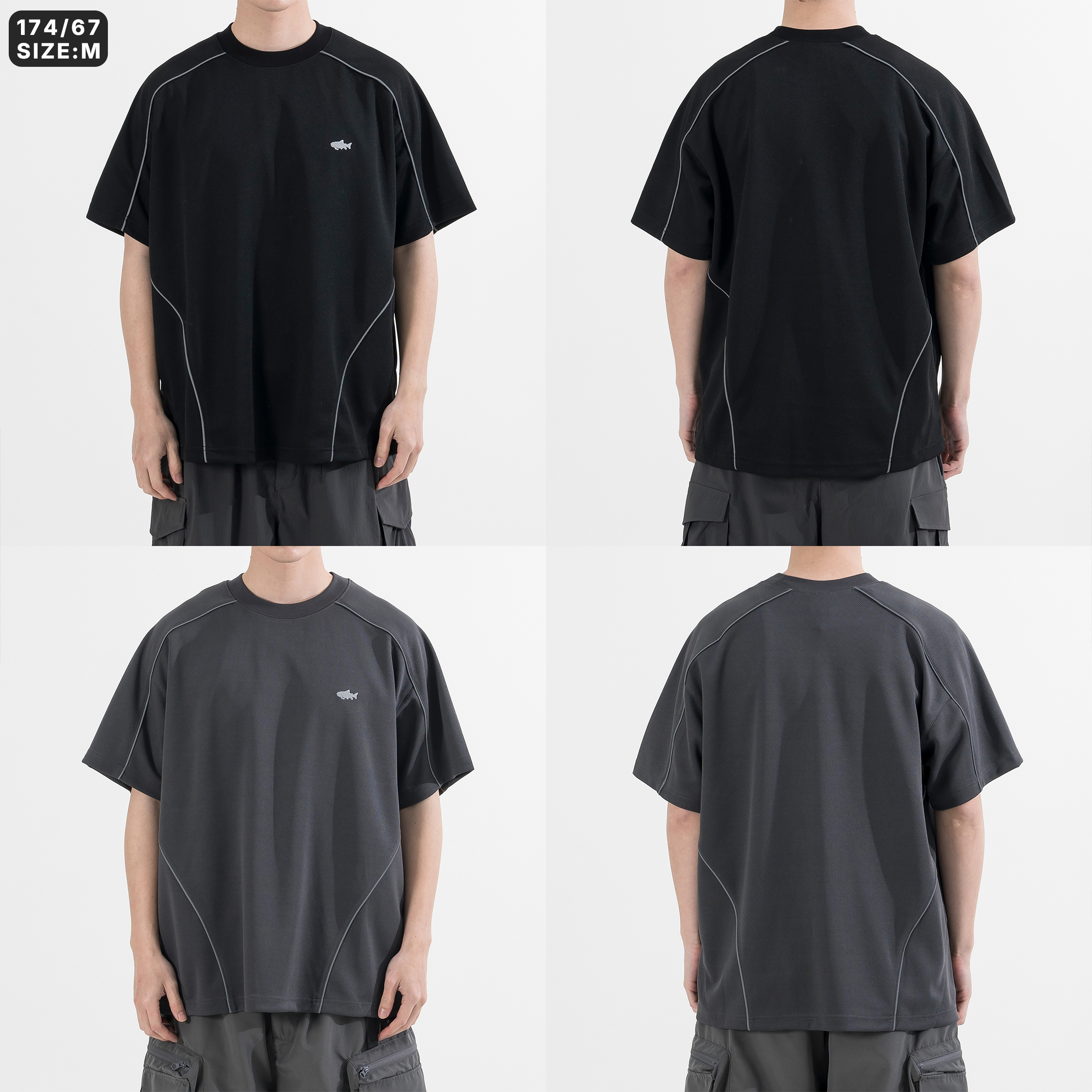 AGILITY CREW Loose Sports Tee 速乾 反光 運動套裝 短Tee [SP-T]