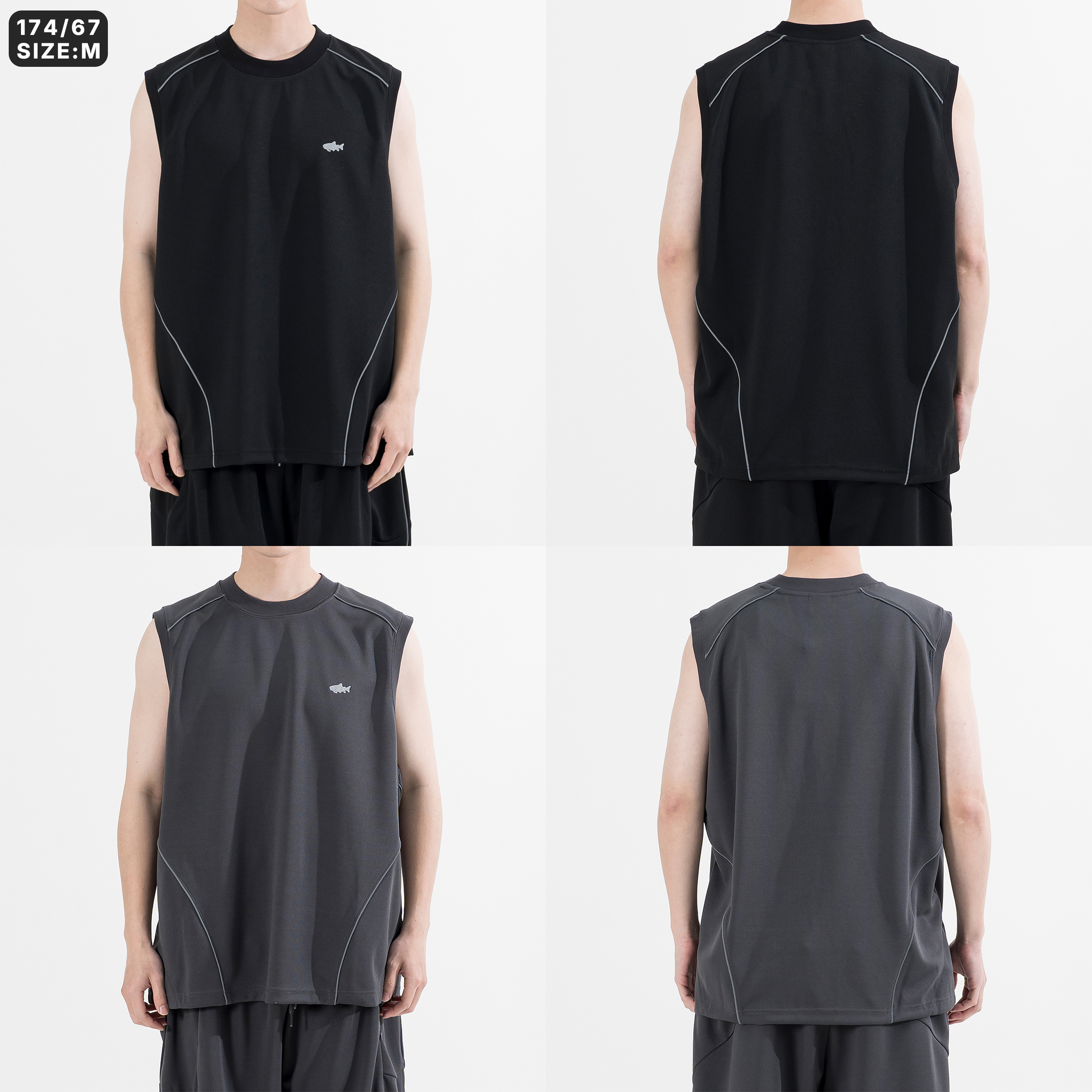 AGILITY CREW Loose Sports Vest 速乾 反光 運動套裝 背心 [SP-V]