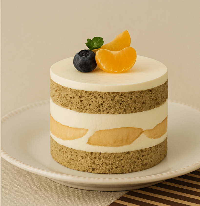 白桃伯爵戚風蛋糕