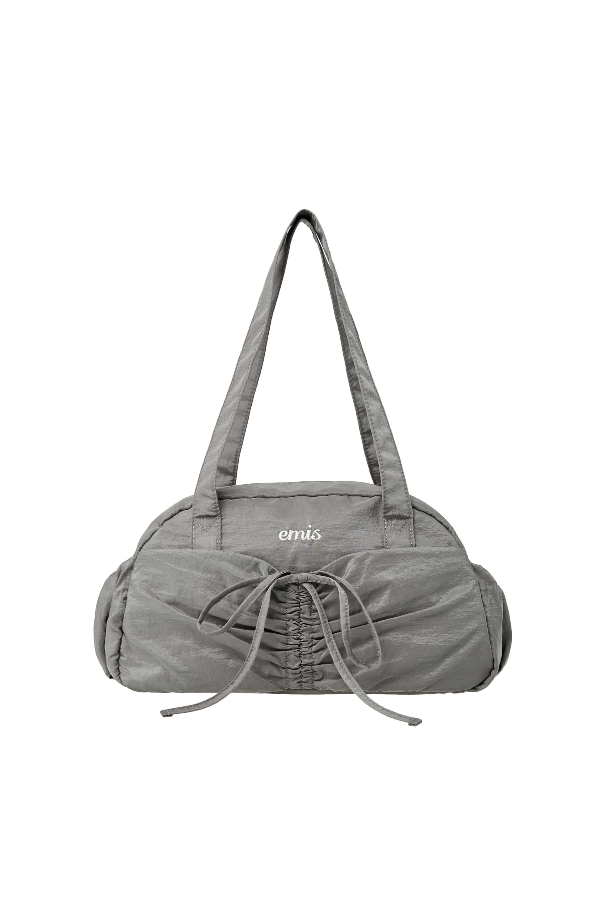 【EMIS】NYLON SHIRRING POCKET DUFFLE BAG 3COLOR EMIS NYLON SHIRRING POCKET DUFFLE BAG
