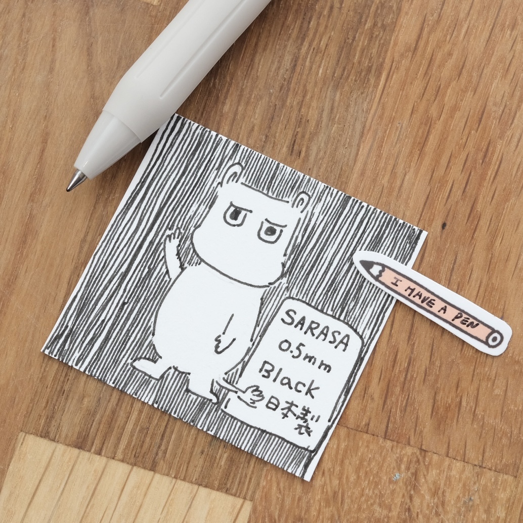 限量 MOOMIN 嚕嚕米 x SARASA 0.5mm 黑色 原子筆 套組賣場｜Zebra 日本