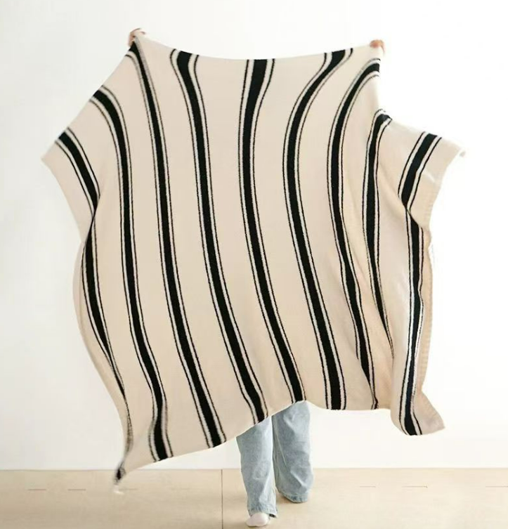 《5823》條紋半邊絨空調被