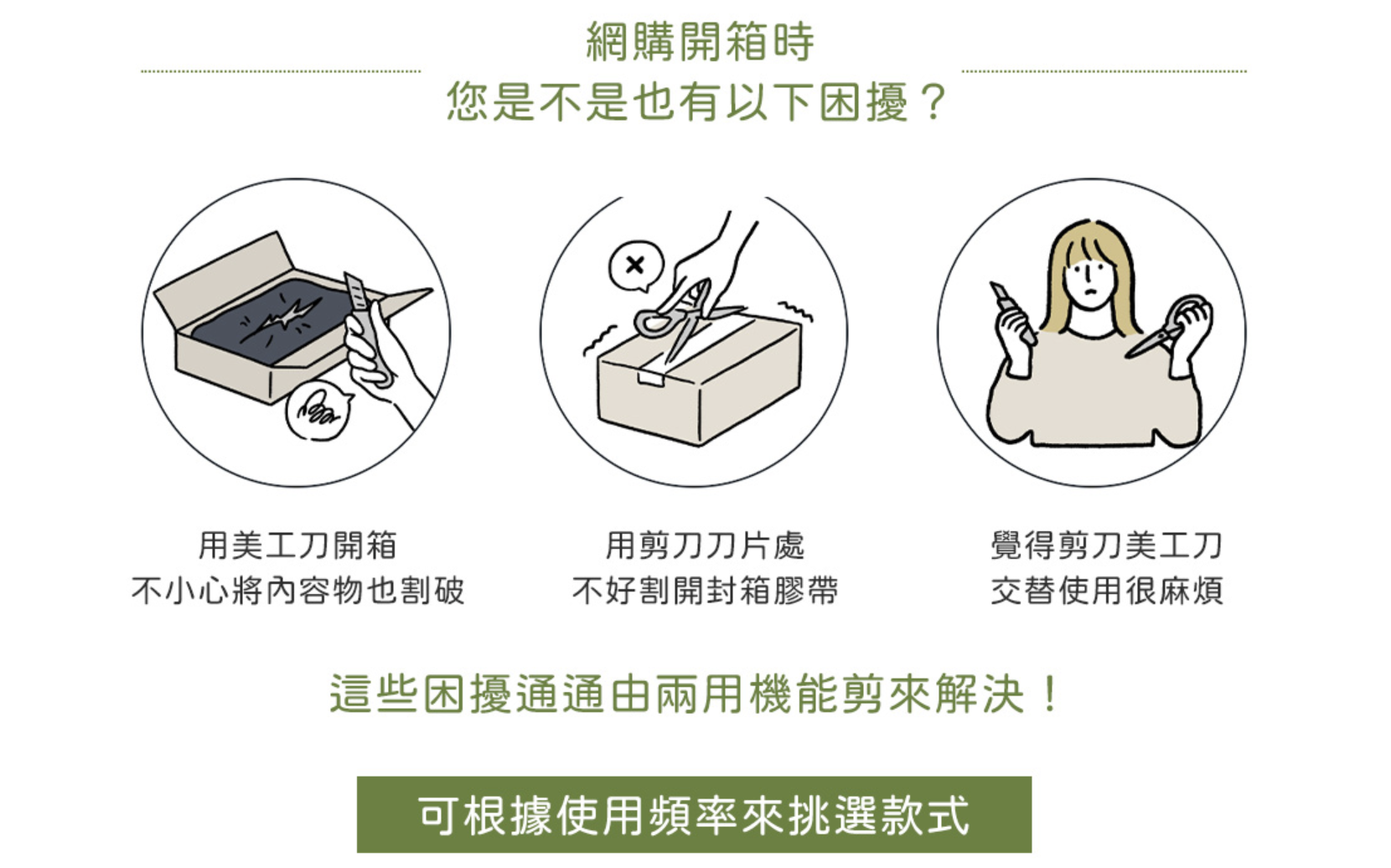 kokuyo|兩用機能剪刀（淺灰／深黑）