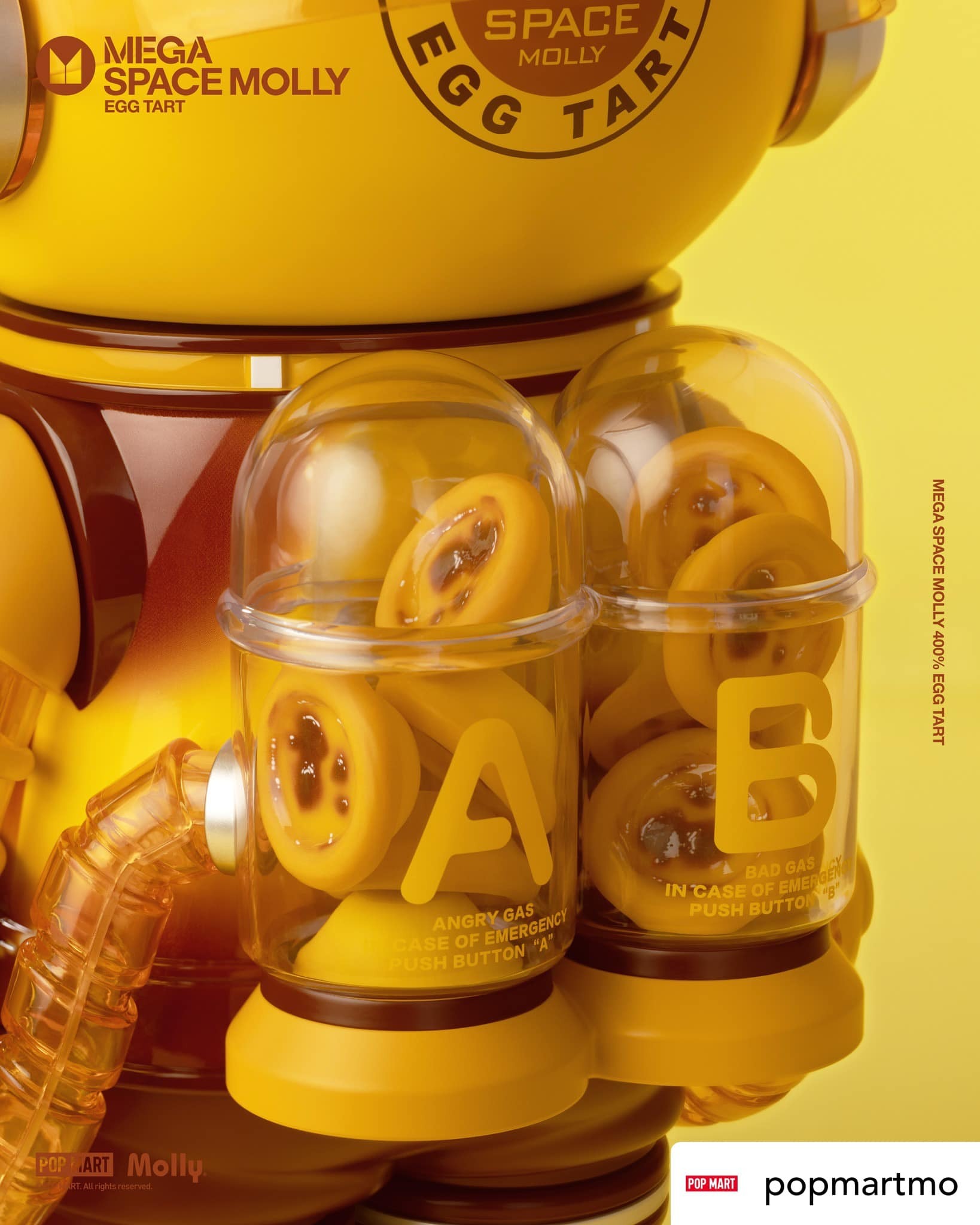 泡泡瑪特 MEGA SPACE MOLLY 蛋塔 葡撻 400%