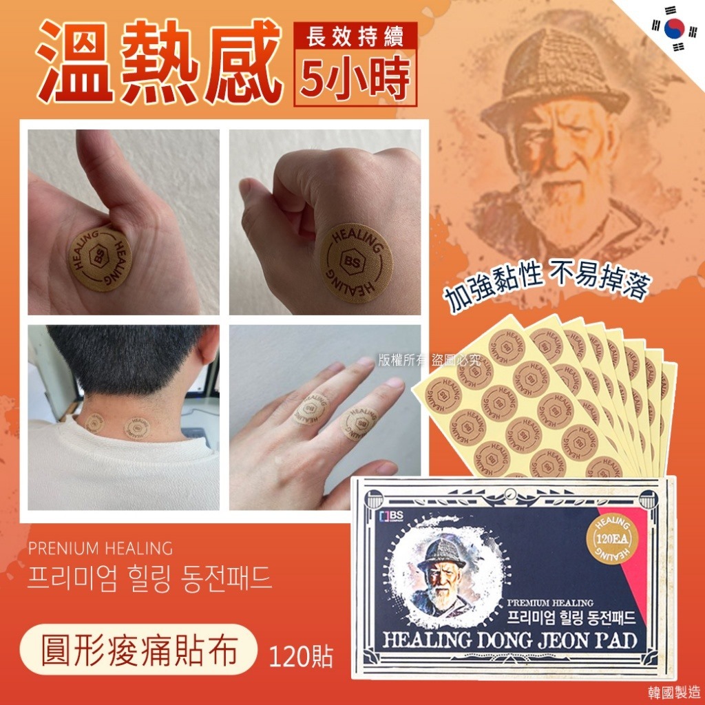 韓國老爺爺圓形痠痛貼布(1套2盒)