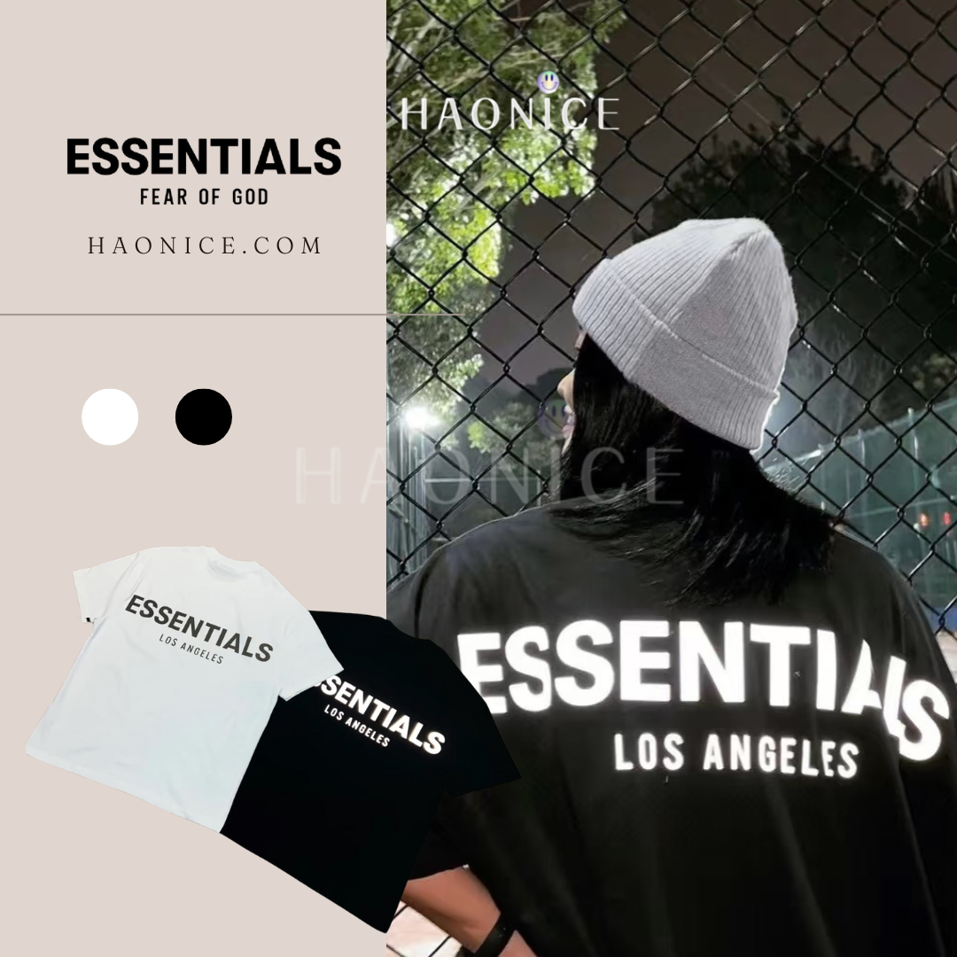 FOG復線FEAR OF GOD ESSENTIAL 洛杉磯限定款 短T反光短袖
