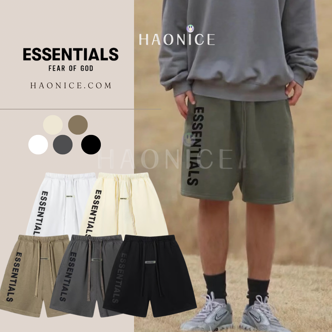 FOG大文字Fear Of God Essentials FOG 運動短褲五分FOG休閒短褲
