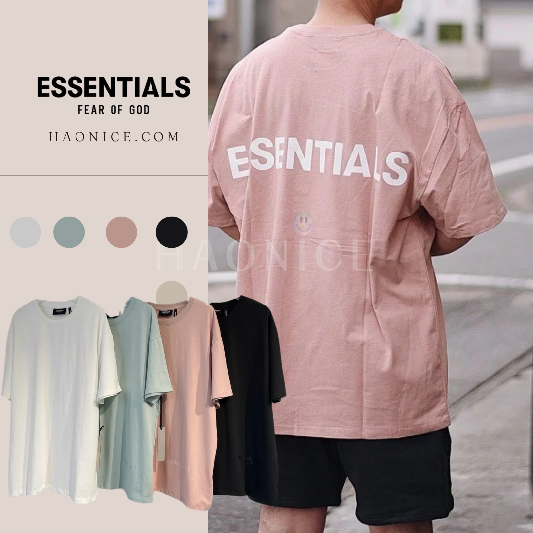 Fear Of God Essentials FOG 3M背後反光字母FOG短袖 腰前小logo短T