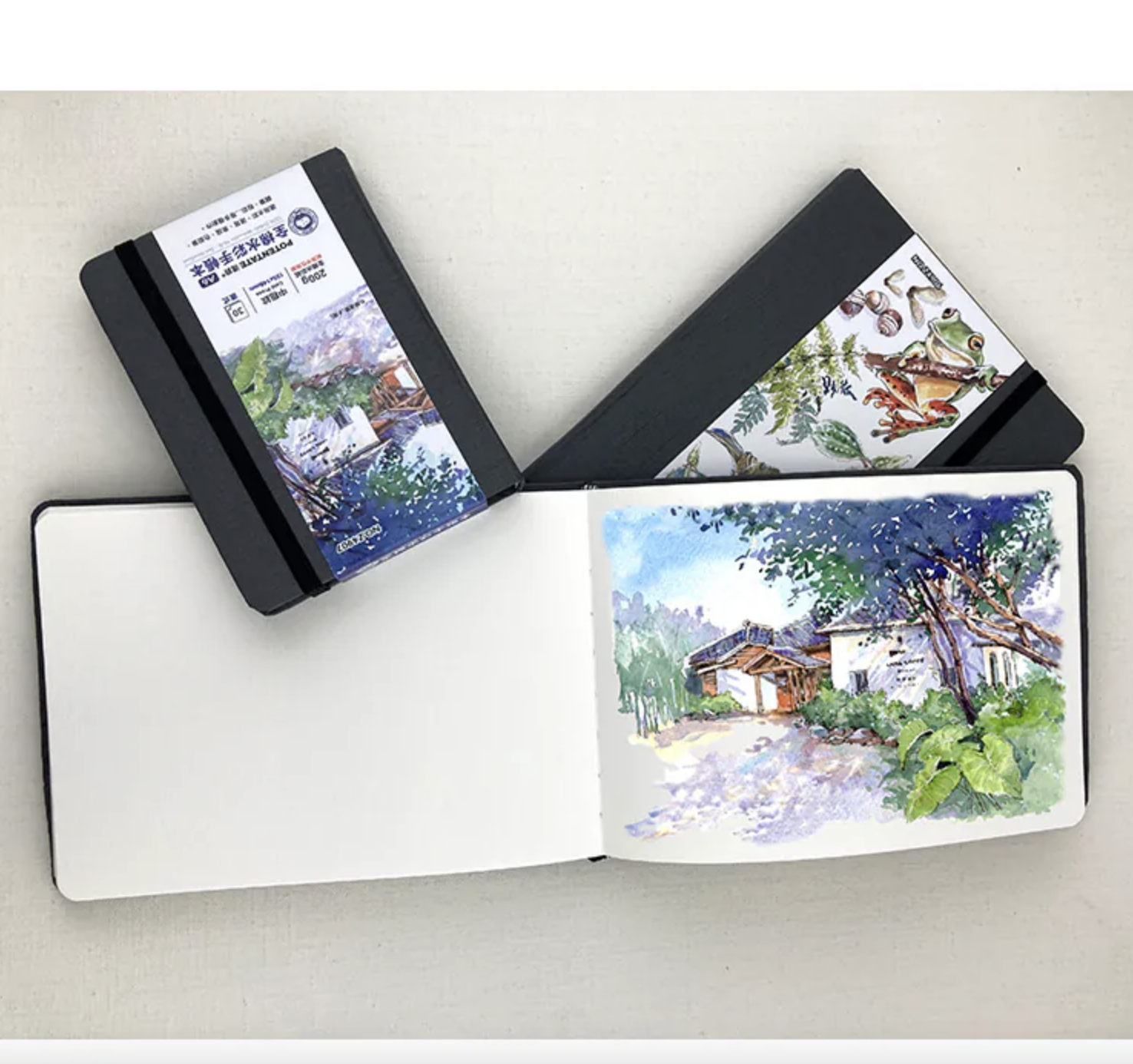 POTENTATE遵爵｜水母聯名-全棉水彩精裝手帳本 / 中粗紋（共2種尺寸）