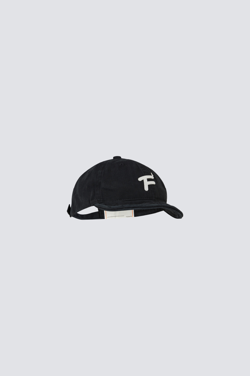 "F" cloth embroidery military cap｜Black｜Hong Kong Original Design