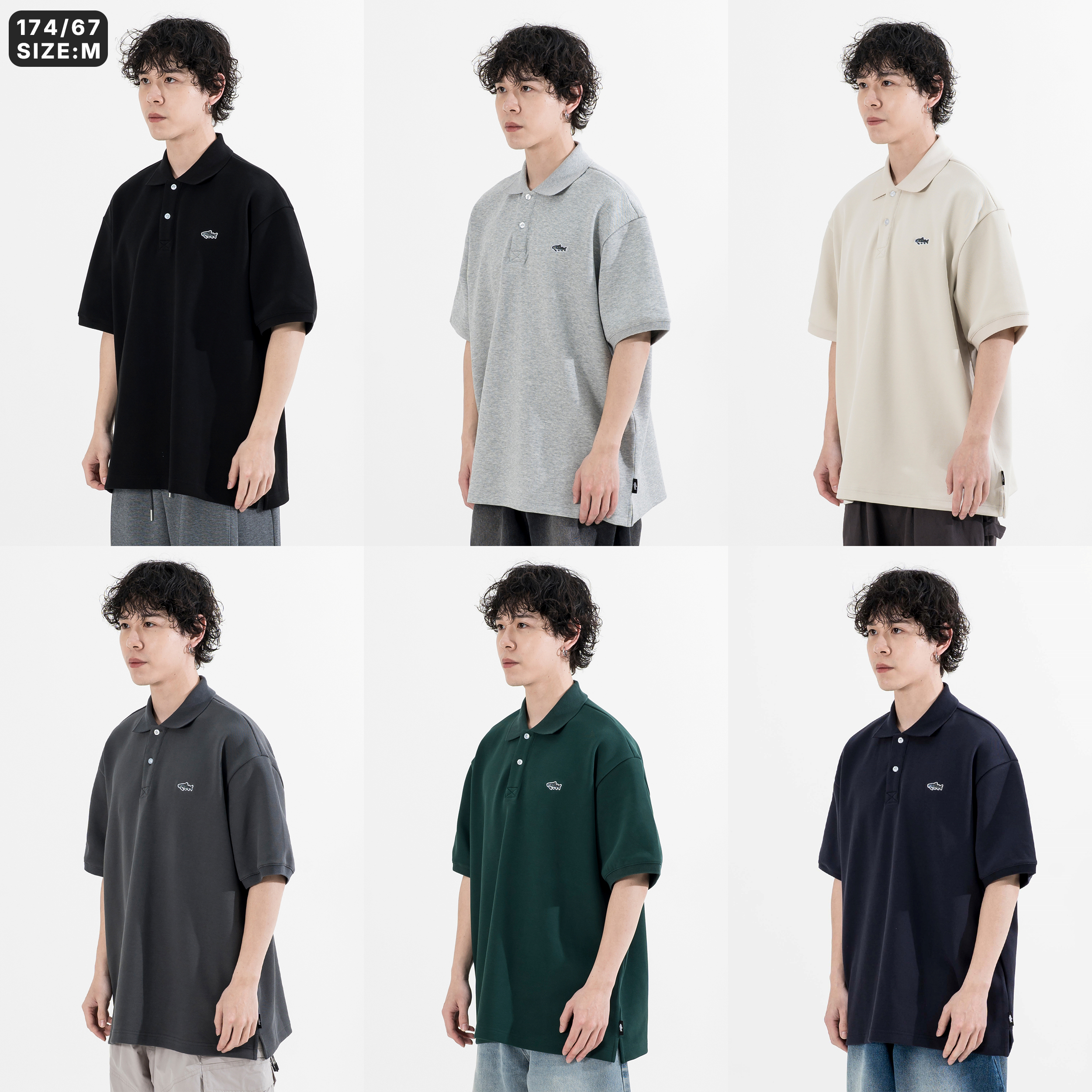 AGILITY Embroidery Polo Shirts 鮭魚刺繡 短袖 Polo衫 [AGB-1]