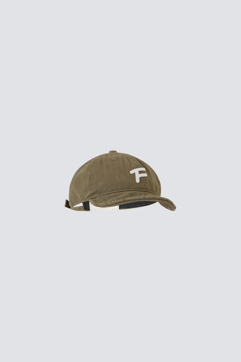 "F" cloth embroidery military cap｜Army Green｜Hong Kong Original Design