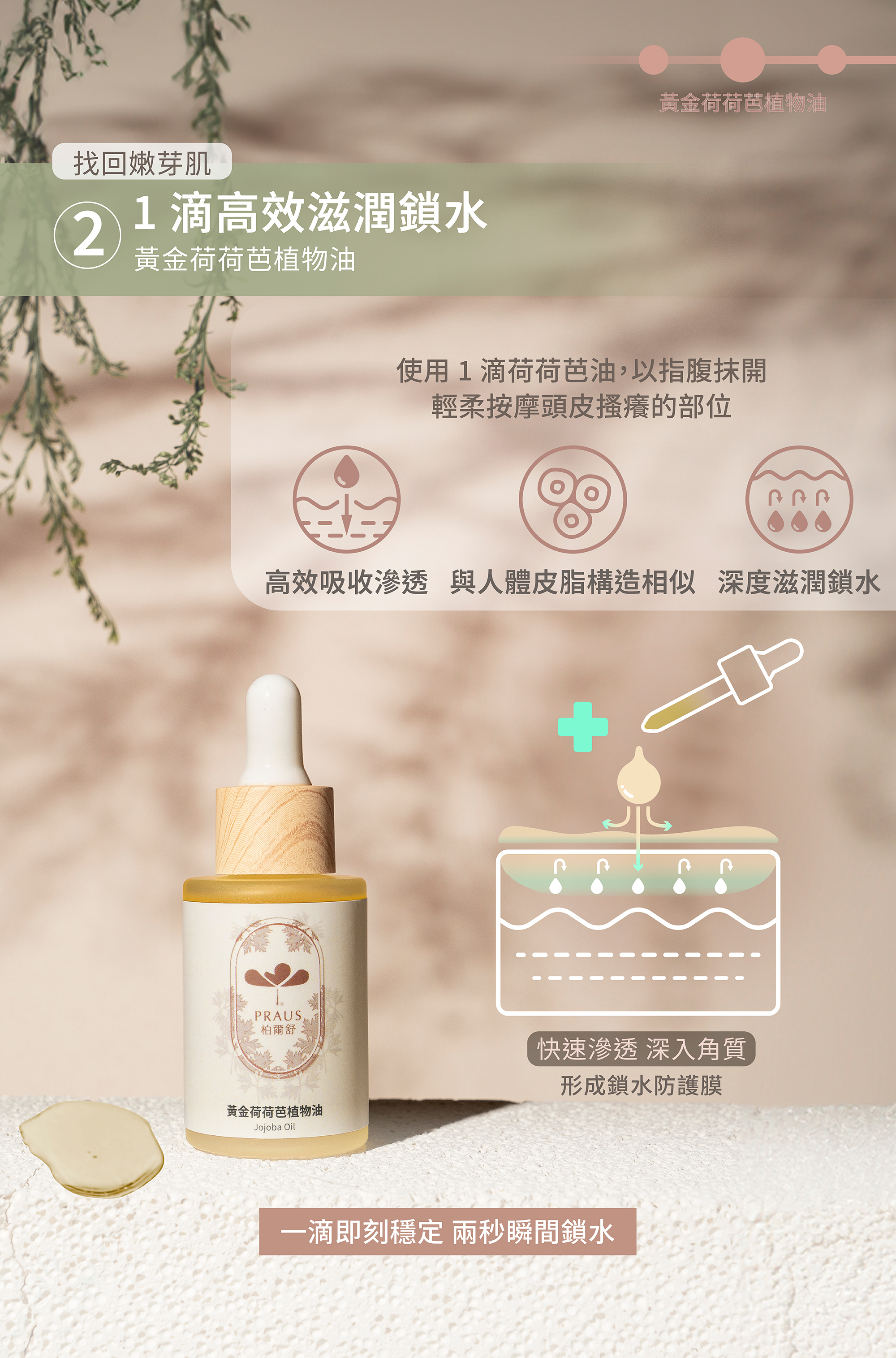 荷荷芭油,透氣保養,保濕保養,植物油保養,按摩油